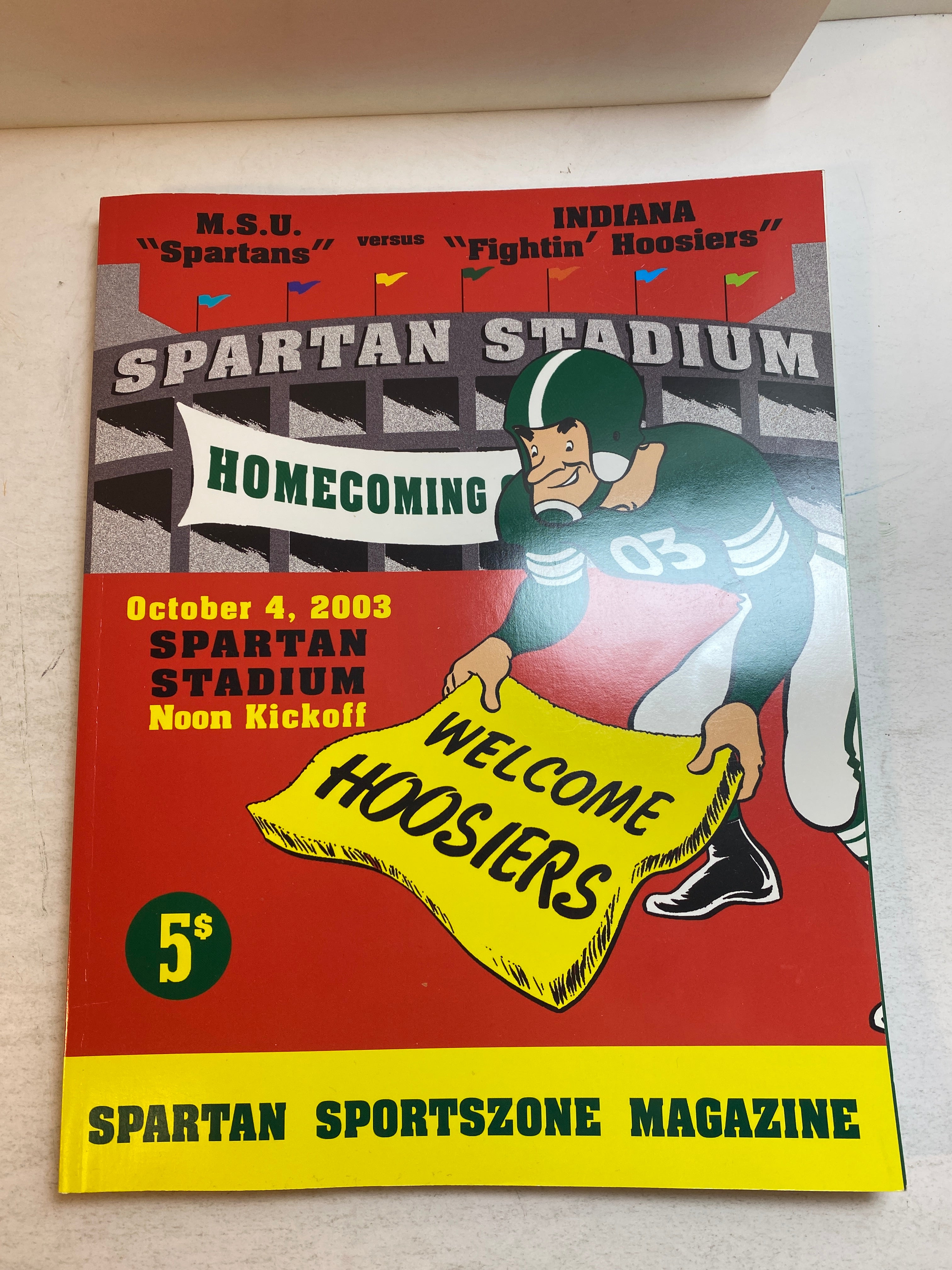 2003 Michigan State vs Indiana Football Program