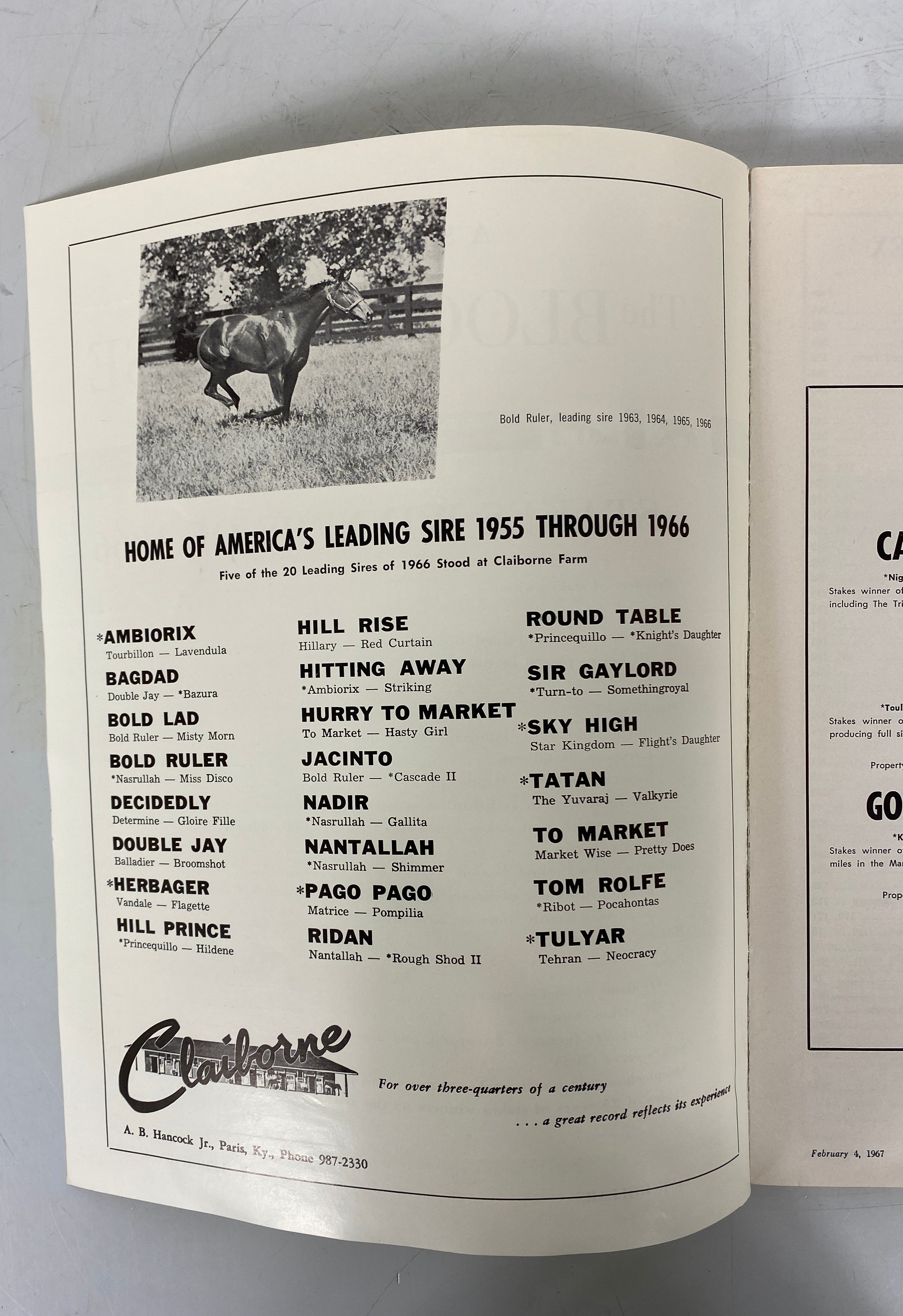 2 Volumes: Stakes Winners of 1965 & 1966 The Blood-Horse Magazine SC