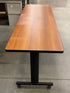 Long Laminate Wooden Top Rolling Desk