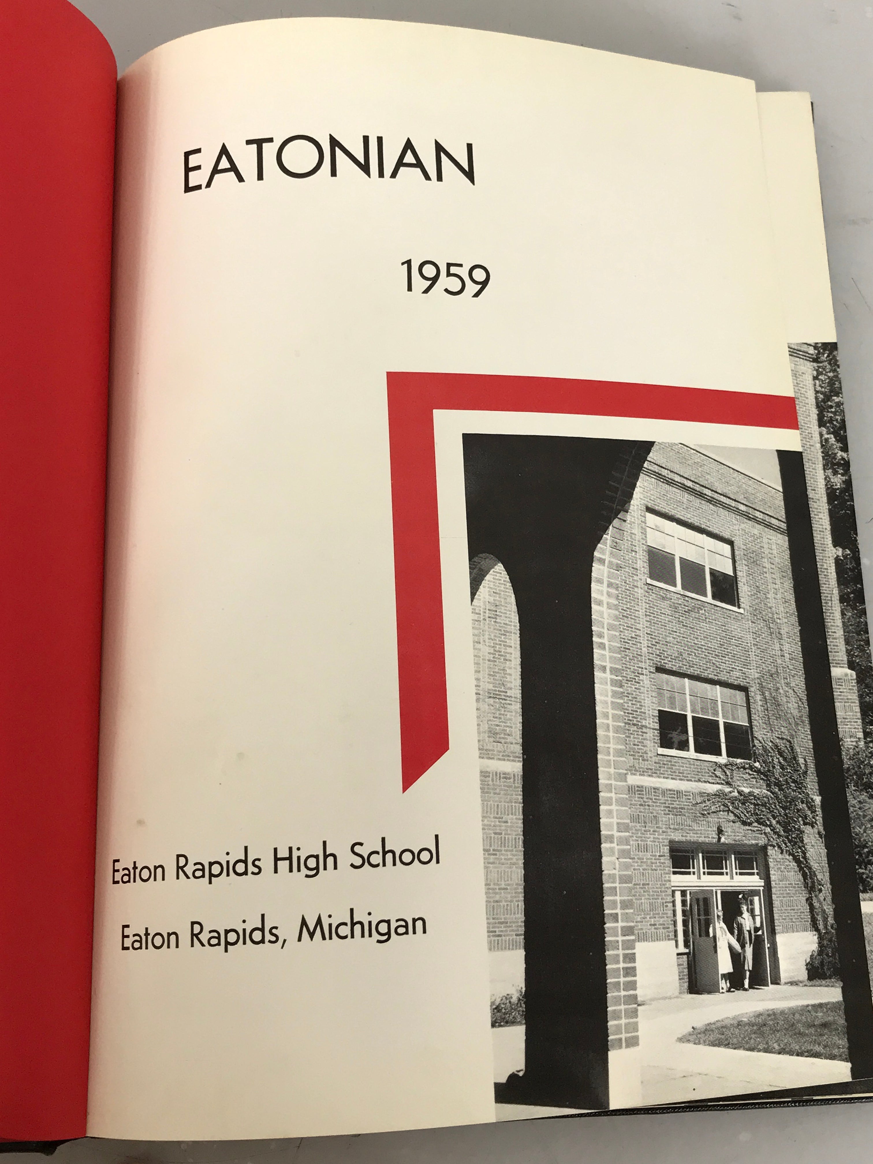 1959 Eaton Rapids High School Yearbook Eaton Rapids Michigan HC