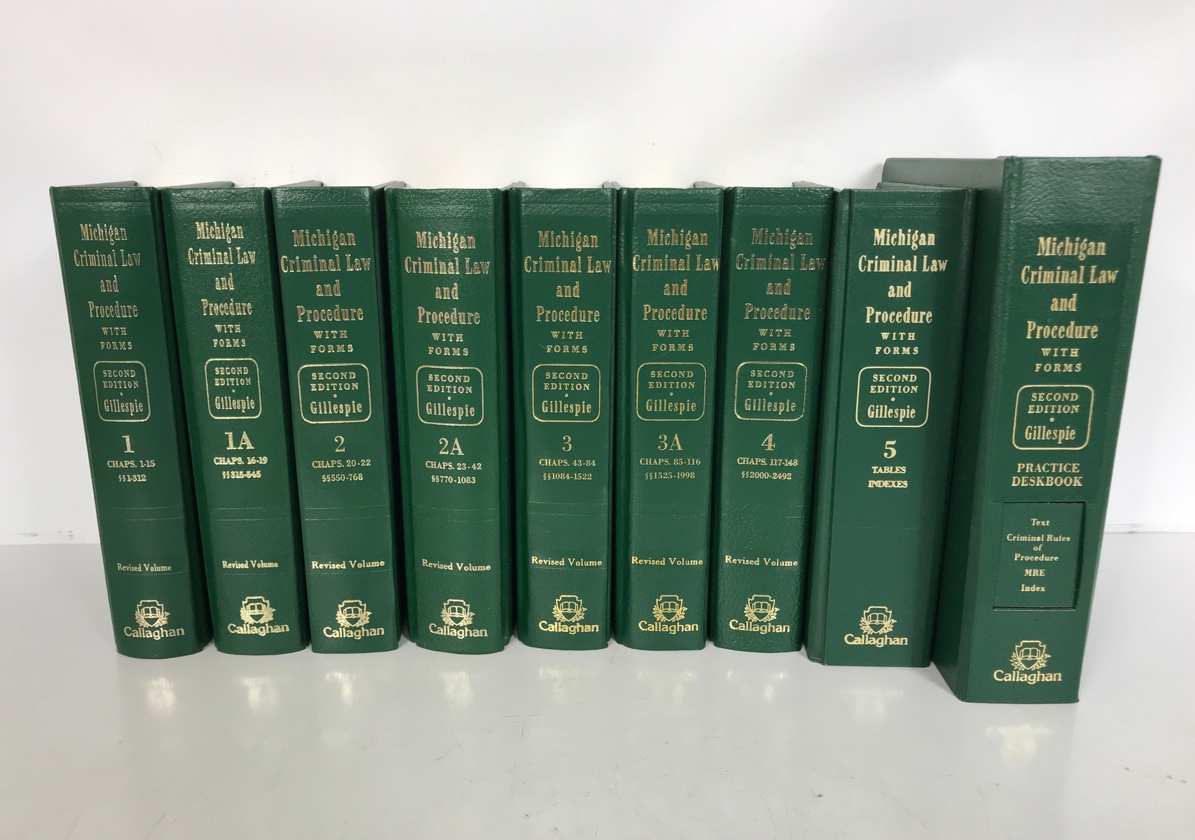 Lot of 9: Michigan Criminal Law & Procedure With Forms 1986-1991 HC