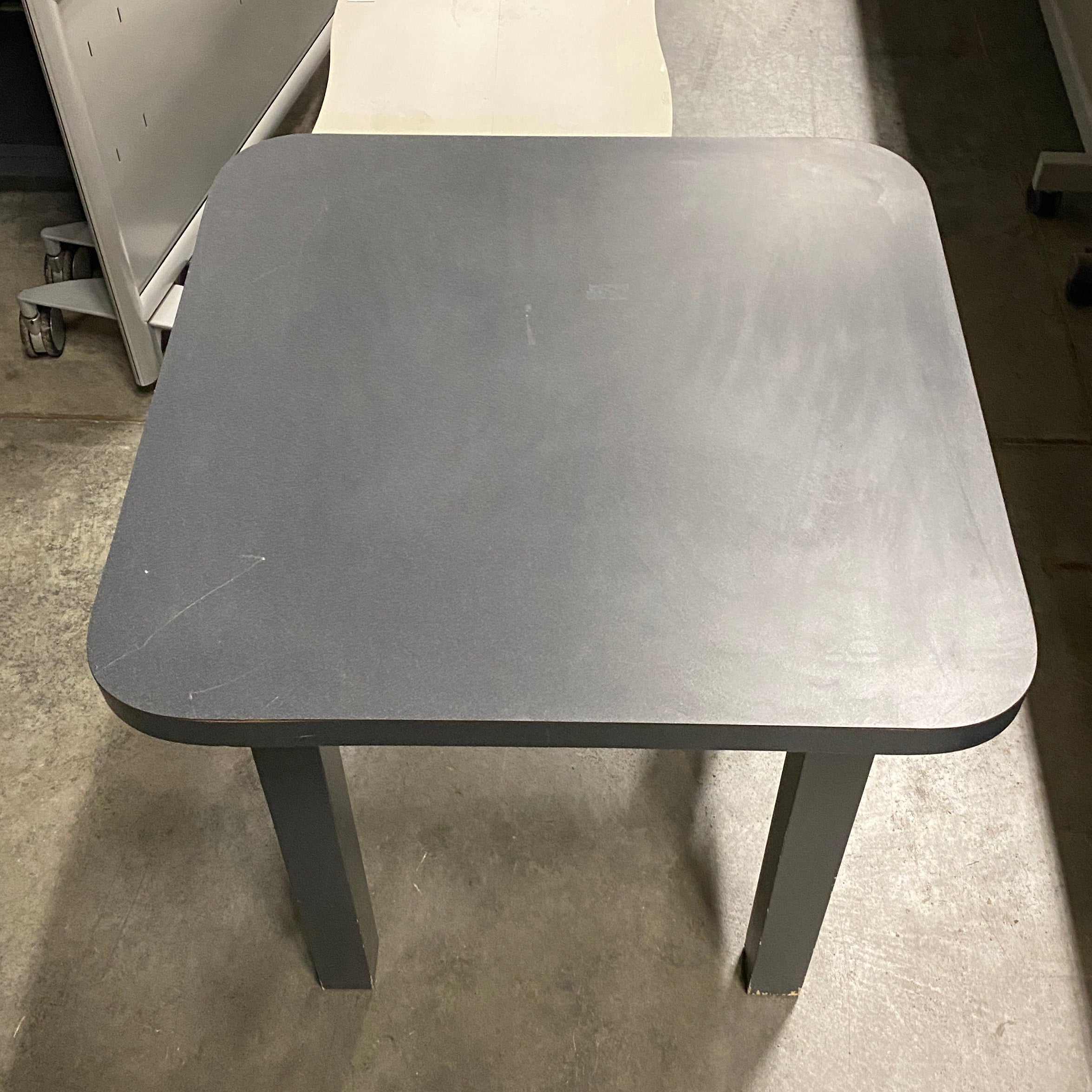 Grey Rounded Edge Side Desk