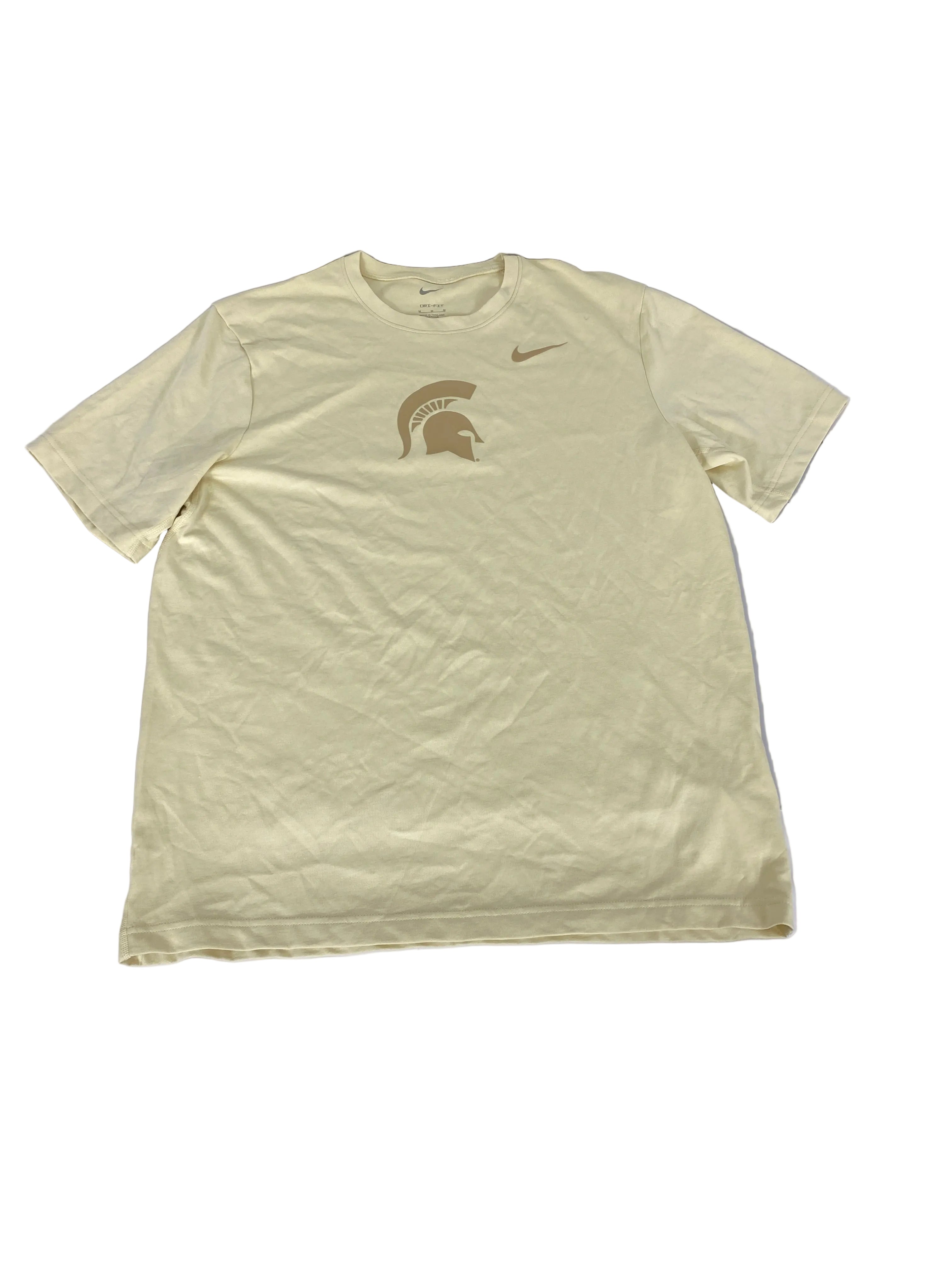 Nike Dri-Fit Tan Spartan Short Sleeve T-Shirt Men's Size M