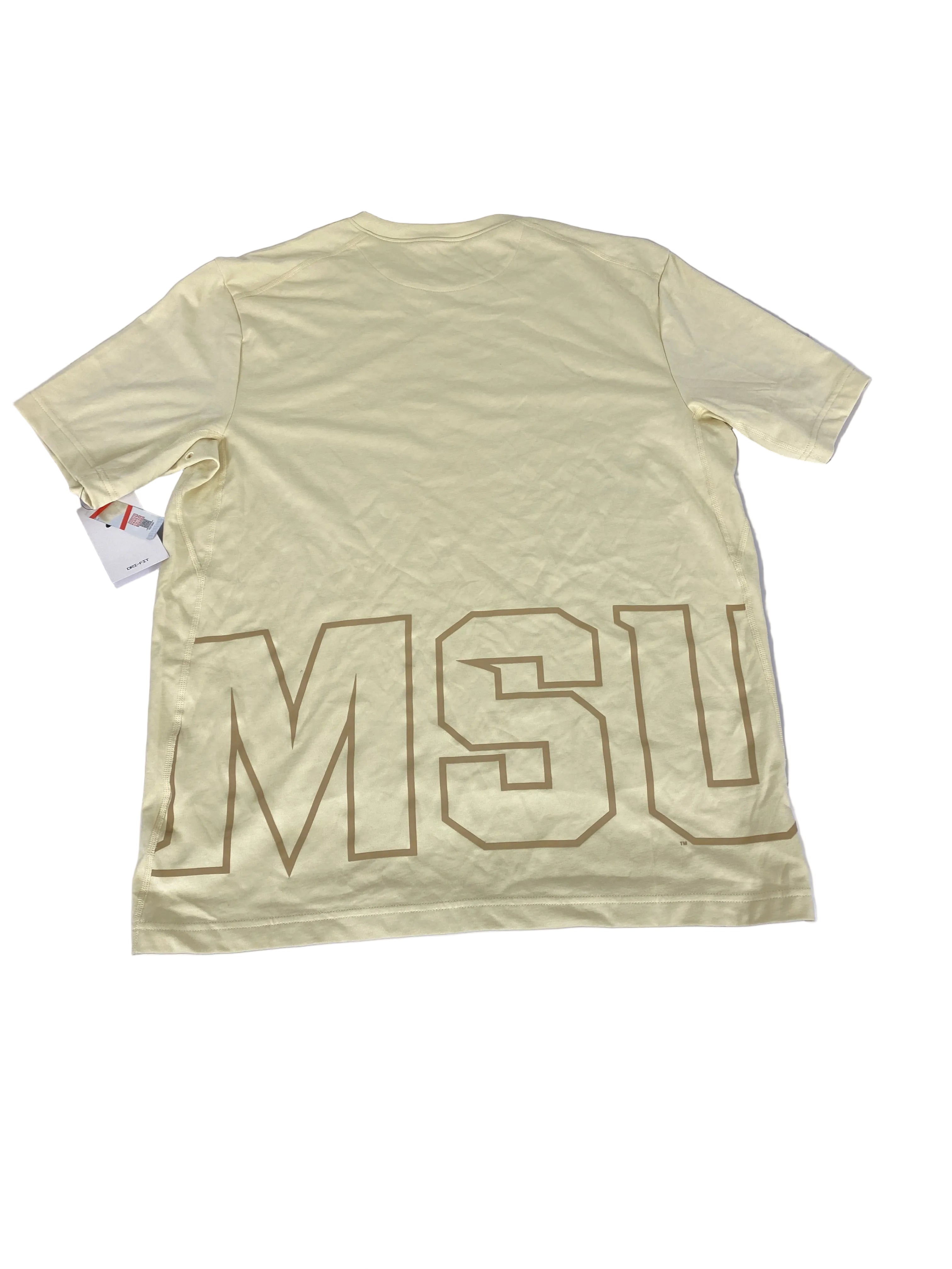 Nike Dri-Fit Tan Spartan Short Sleeve T-Shirt Men's Size M