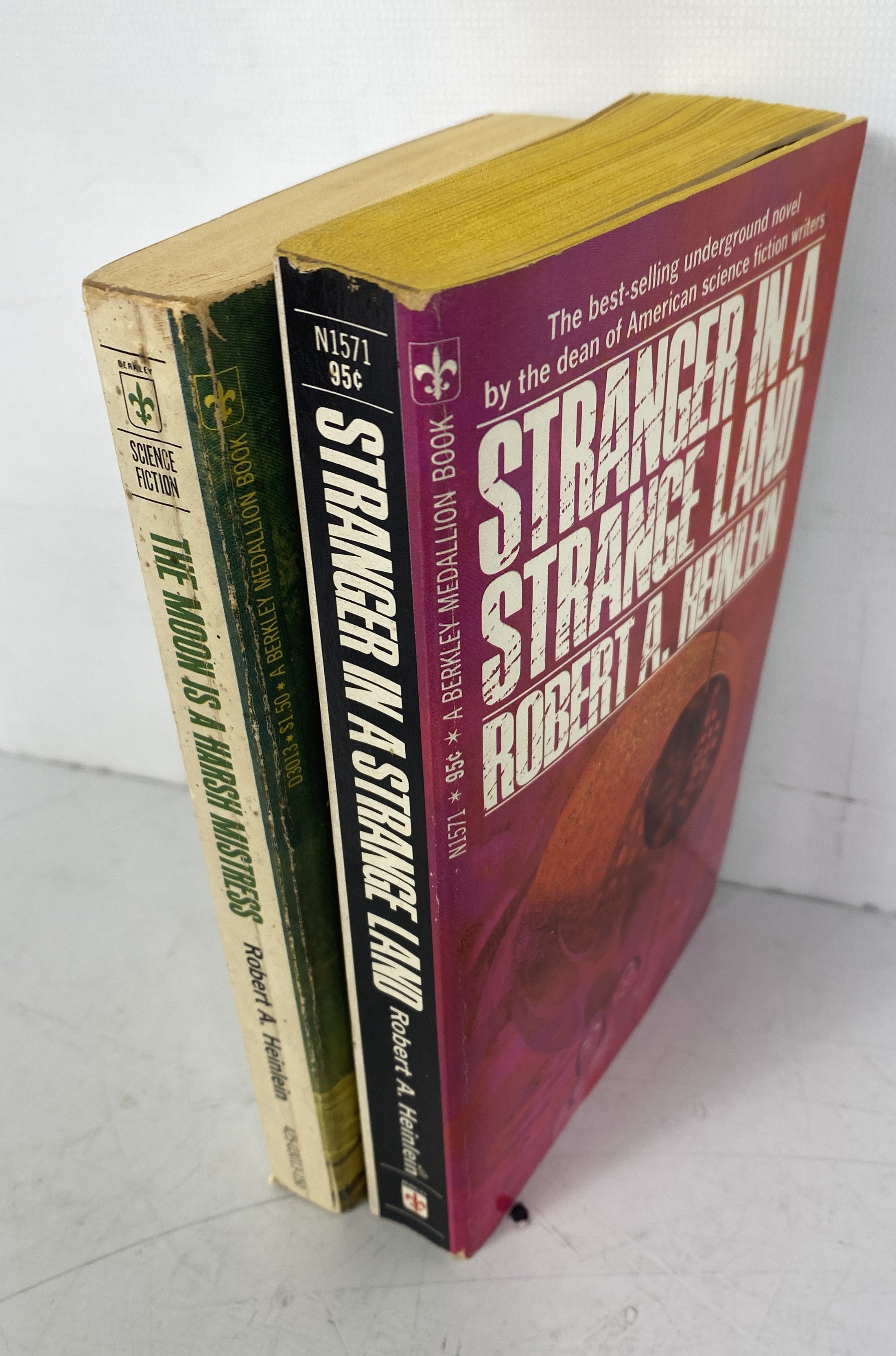 Robert Heinlein 2 paperback book lot Stranger in a Strange Land SC