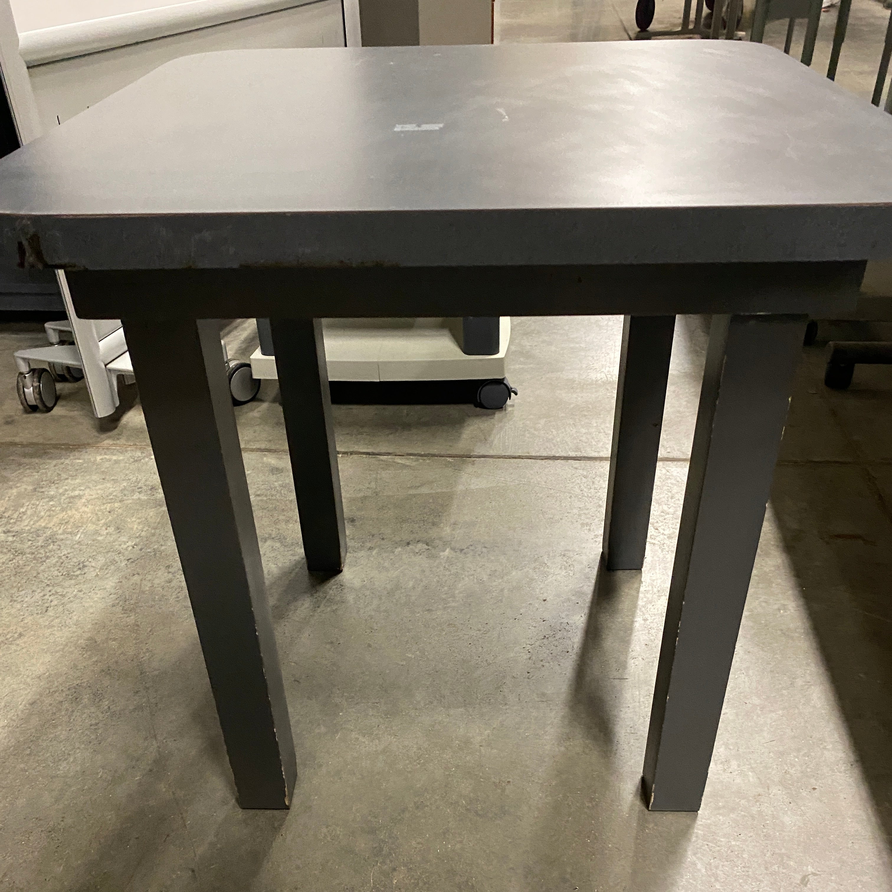 Grey Rounded Edge Side Desk