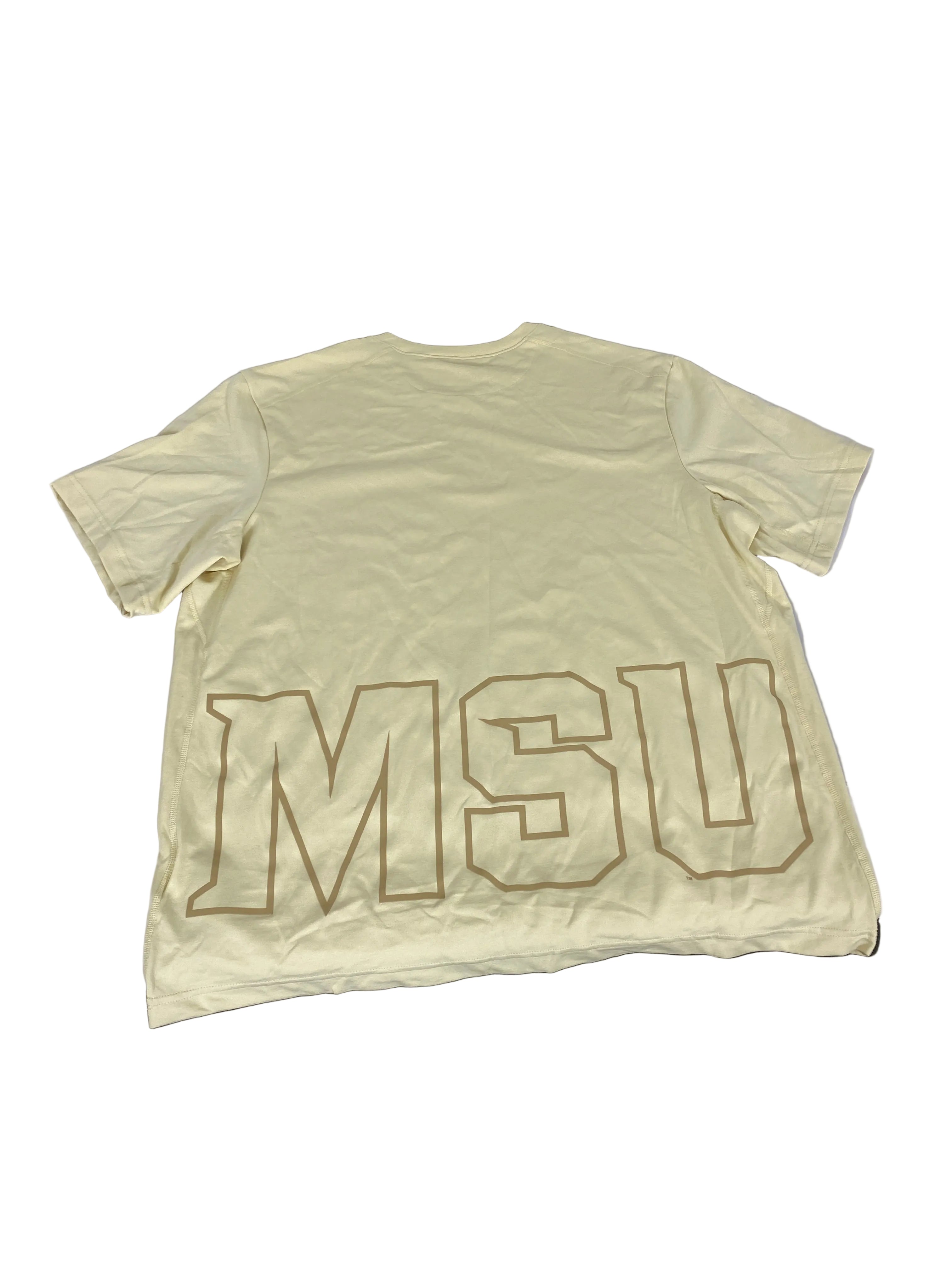 Nike Dri-Fit Tan Spartan Short Sleeve T-Shirt Men's Size XL