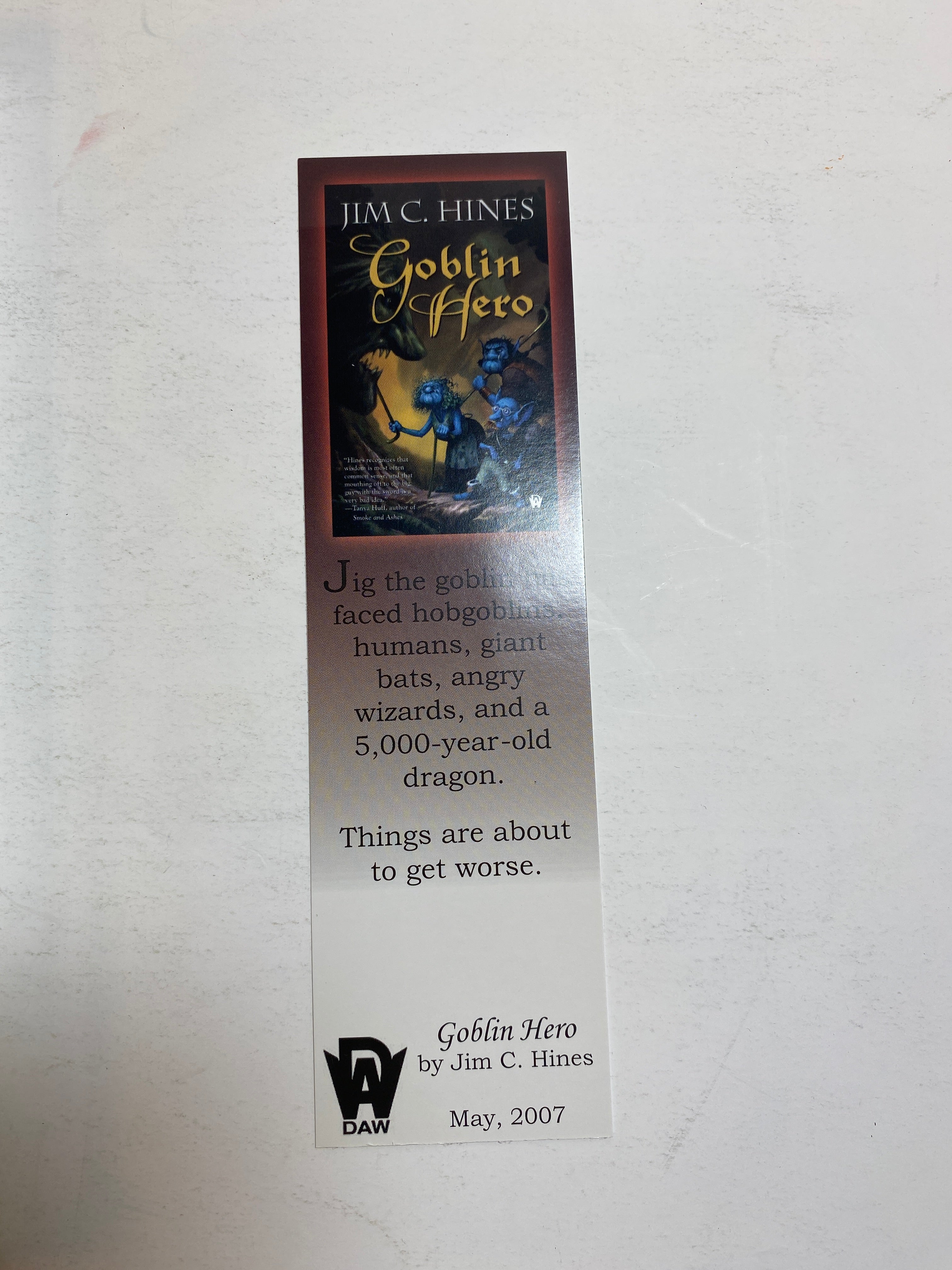 Goblin Quest SC Jim Hines 2005 *signed*