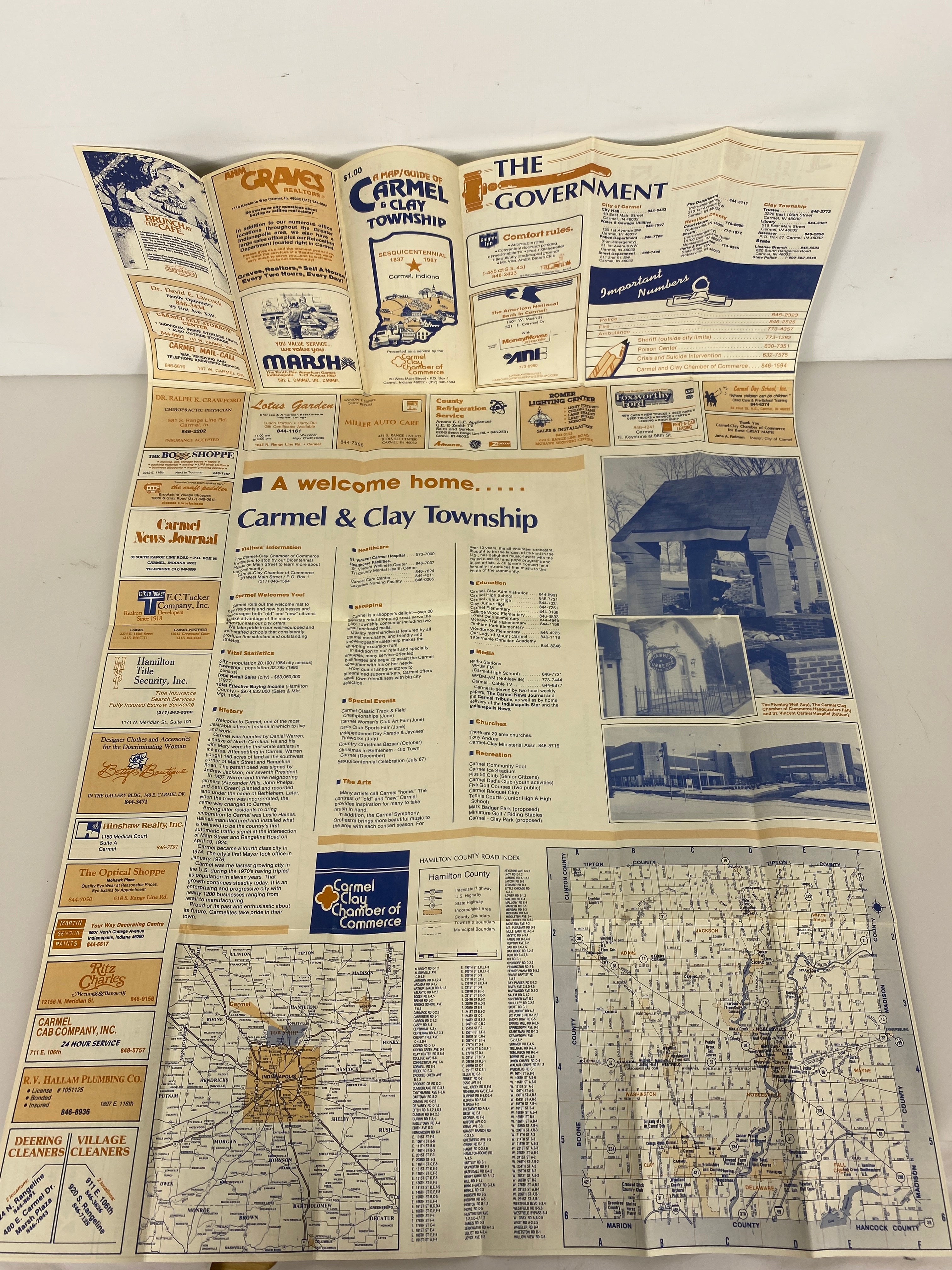 Lot of 5: Road maps of Indiana and Illinois