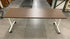 Herman Miller White Framed Wood Laminate Top Rolling Desk