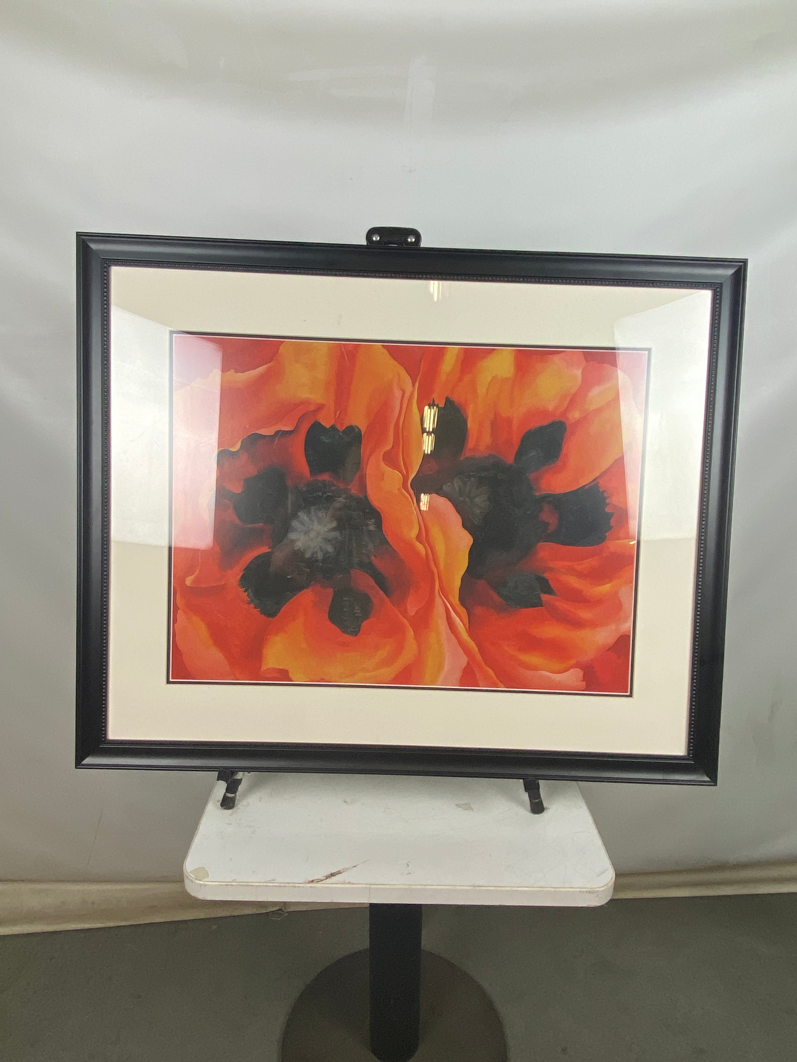 Framed Print of Georgia O'Keefe's "Oriental Poppies"