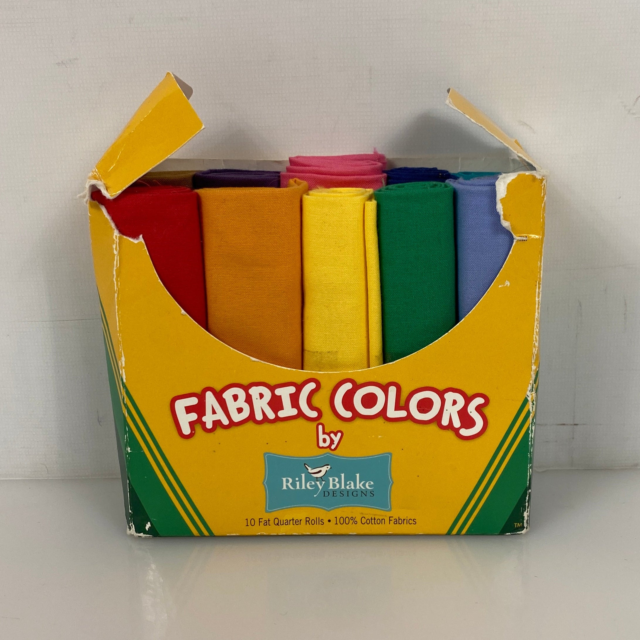Riley Blake x Crayola Colored Fabrics 10 Pack