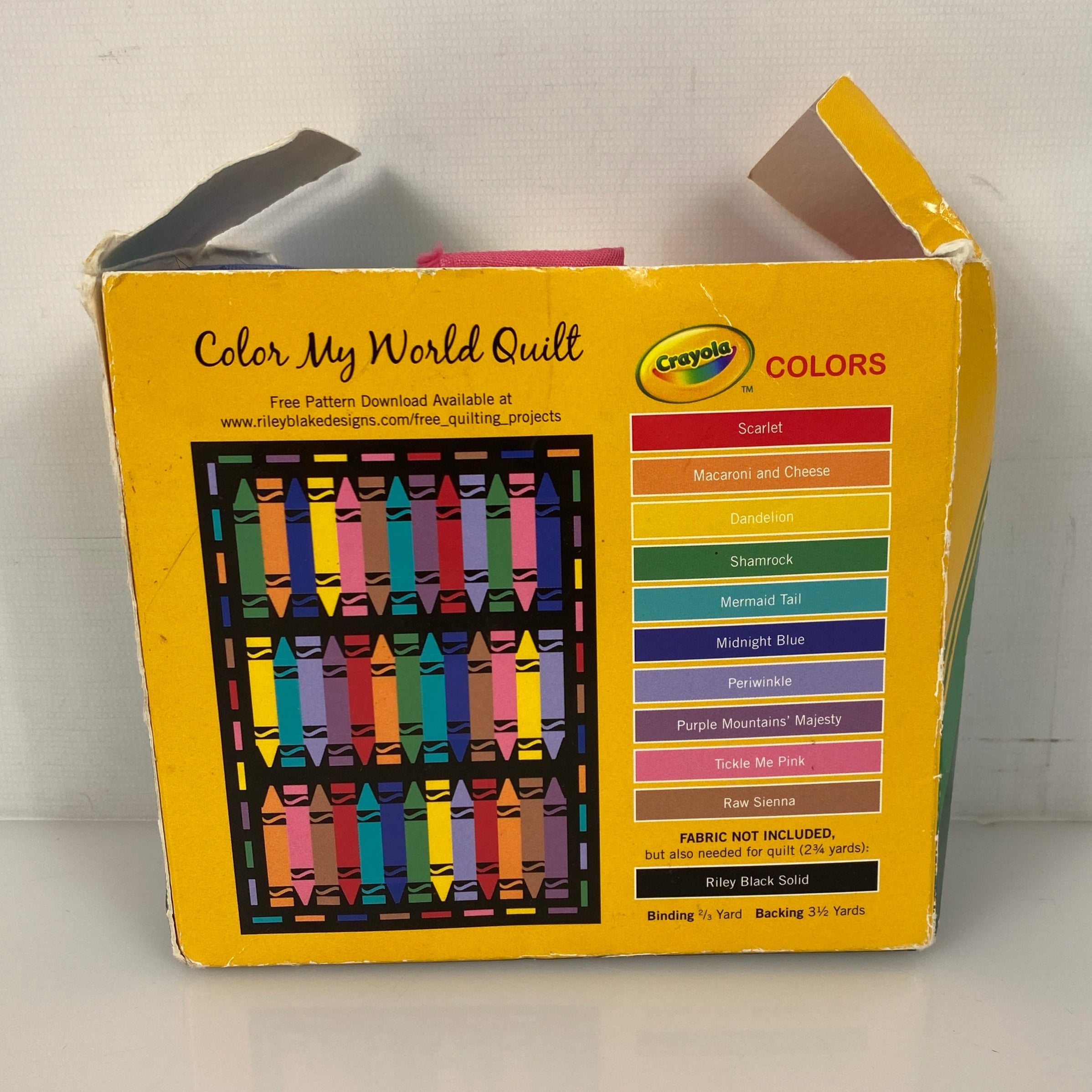 Riley Blake x Crayola Colored Fabrics 10 Pack
