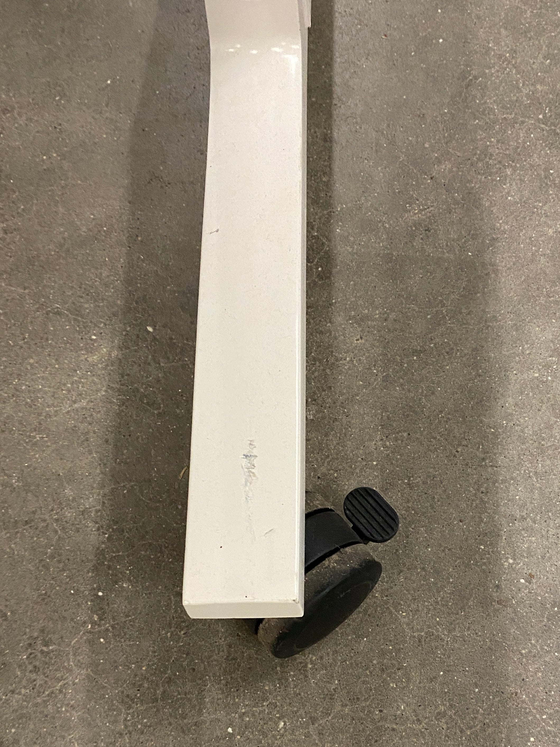 Herman Miller White Framed Wood Laminate Top Rolling Desk