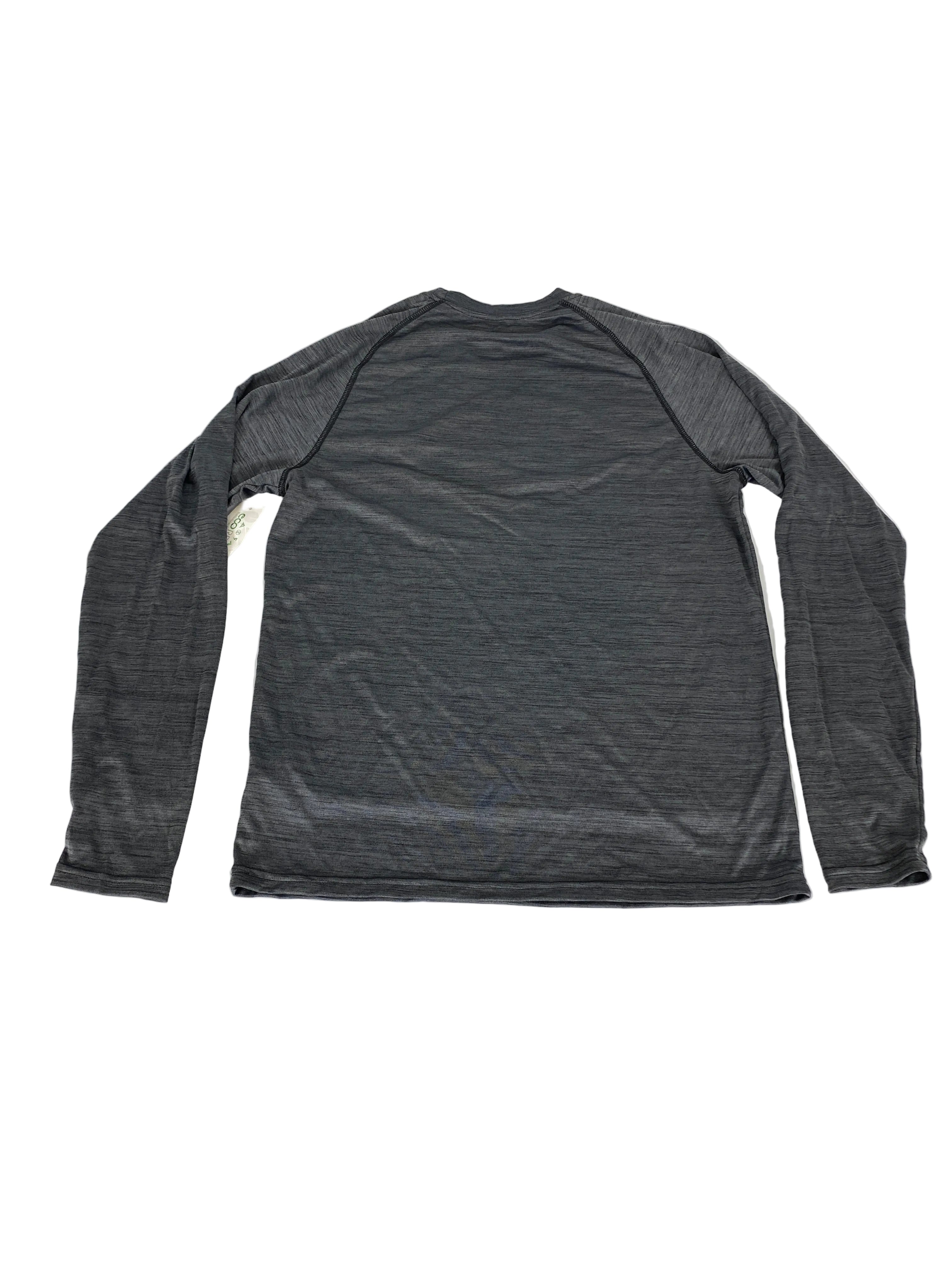 Dry Fit Gray Spartan Long Sleeve Volleyball Shirt Unisex Size M