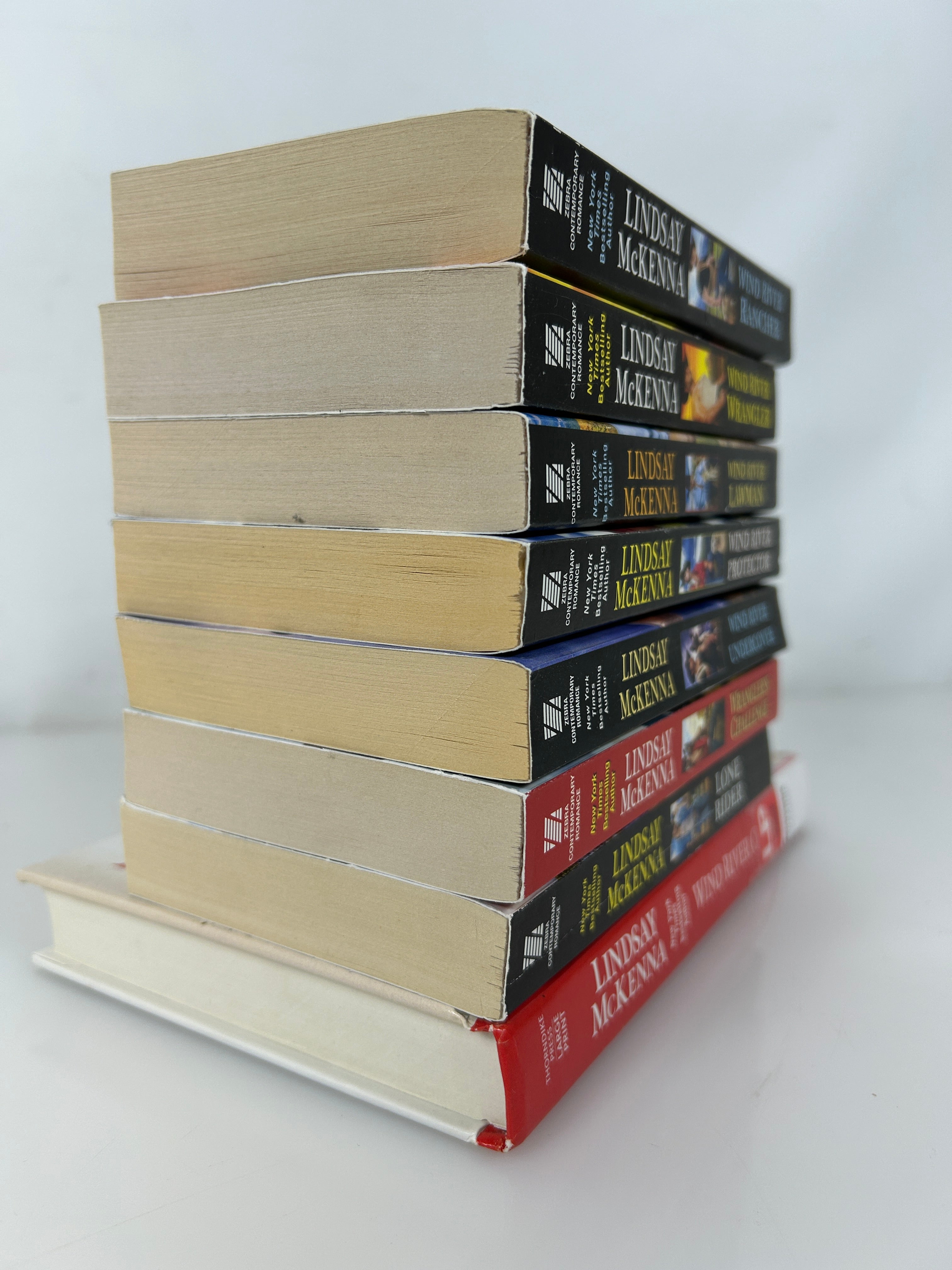 Lot of 8 books  in the Wind River Valley Series by Lindsay McKenna