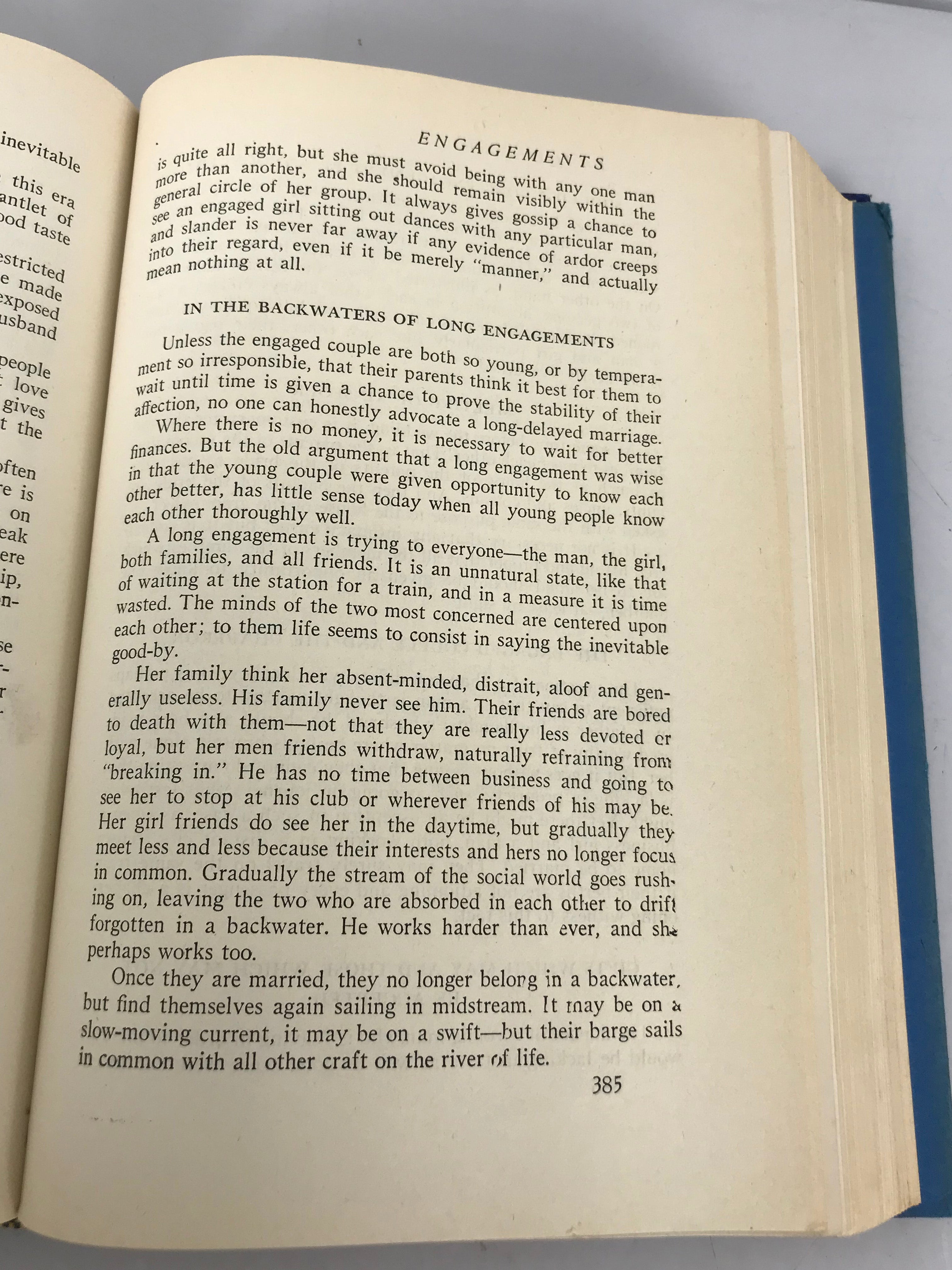 Etiquette The Blue Book of Social Usage by Emily Post 1943 HC DJ