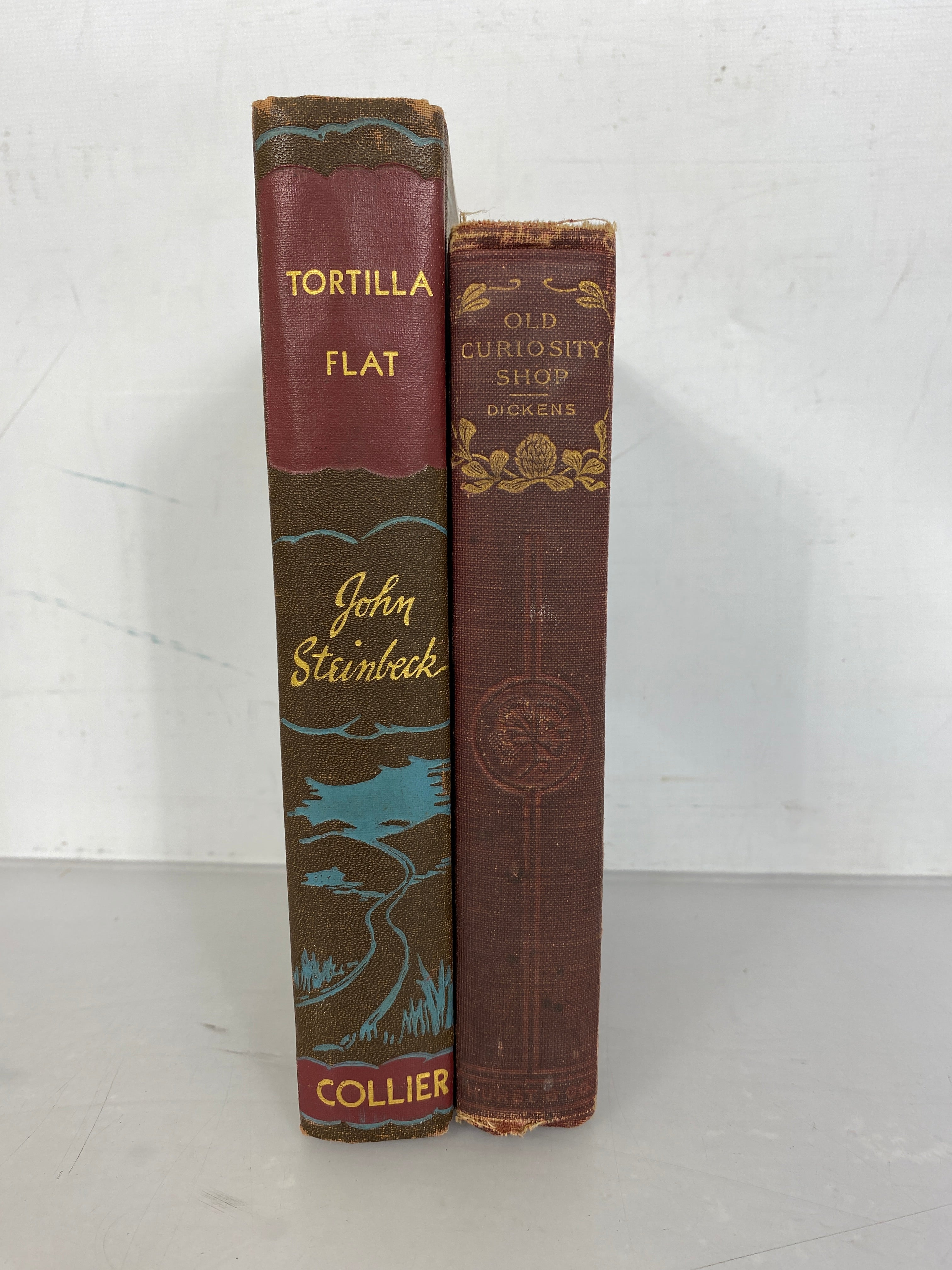 Lot of 2: The Old Curiosity Shop by Dickens/Tortilla Flat by Steinbeck HC