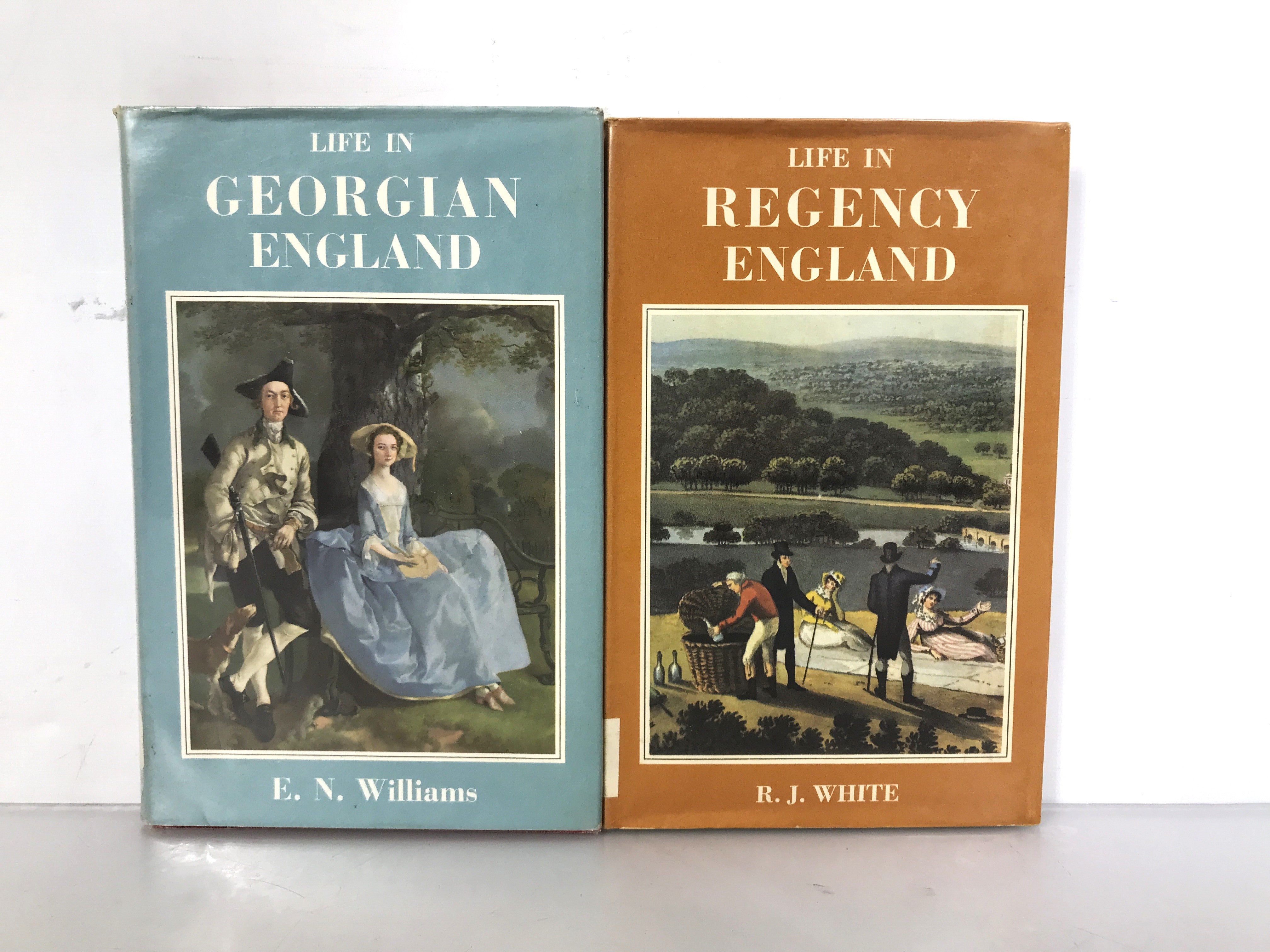Lot of 2 Vintage English Life Series Books by E.N. Williams and R.J. White 1962, 1965 HC DJ