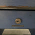Steelcase Blue 6 Drawer Tanker Desk w/ Wood Laminate Top