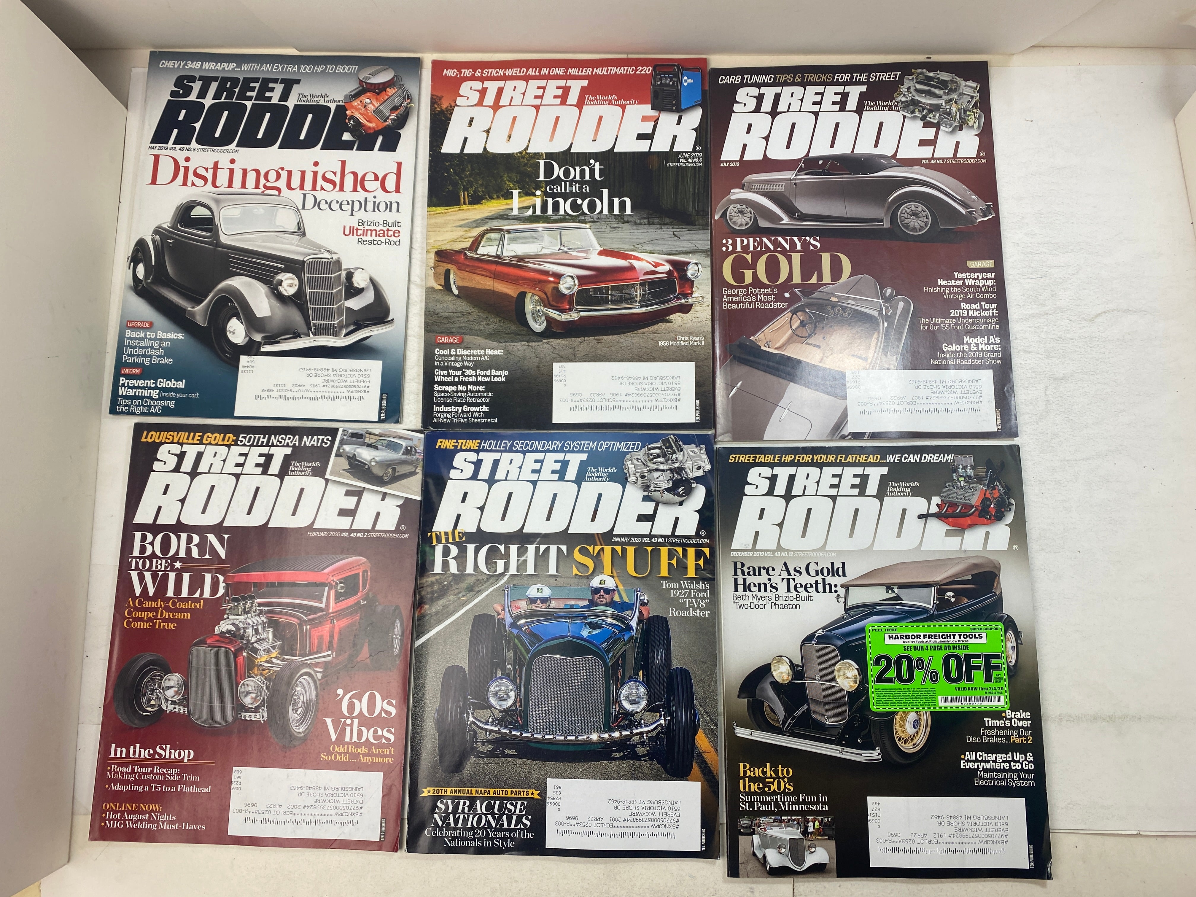 Lot of 10 Street Rodder Magazines 2019-2020