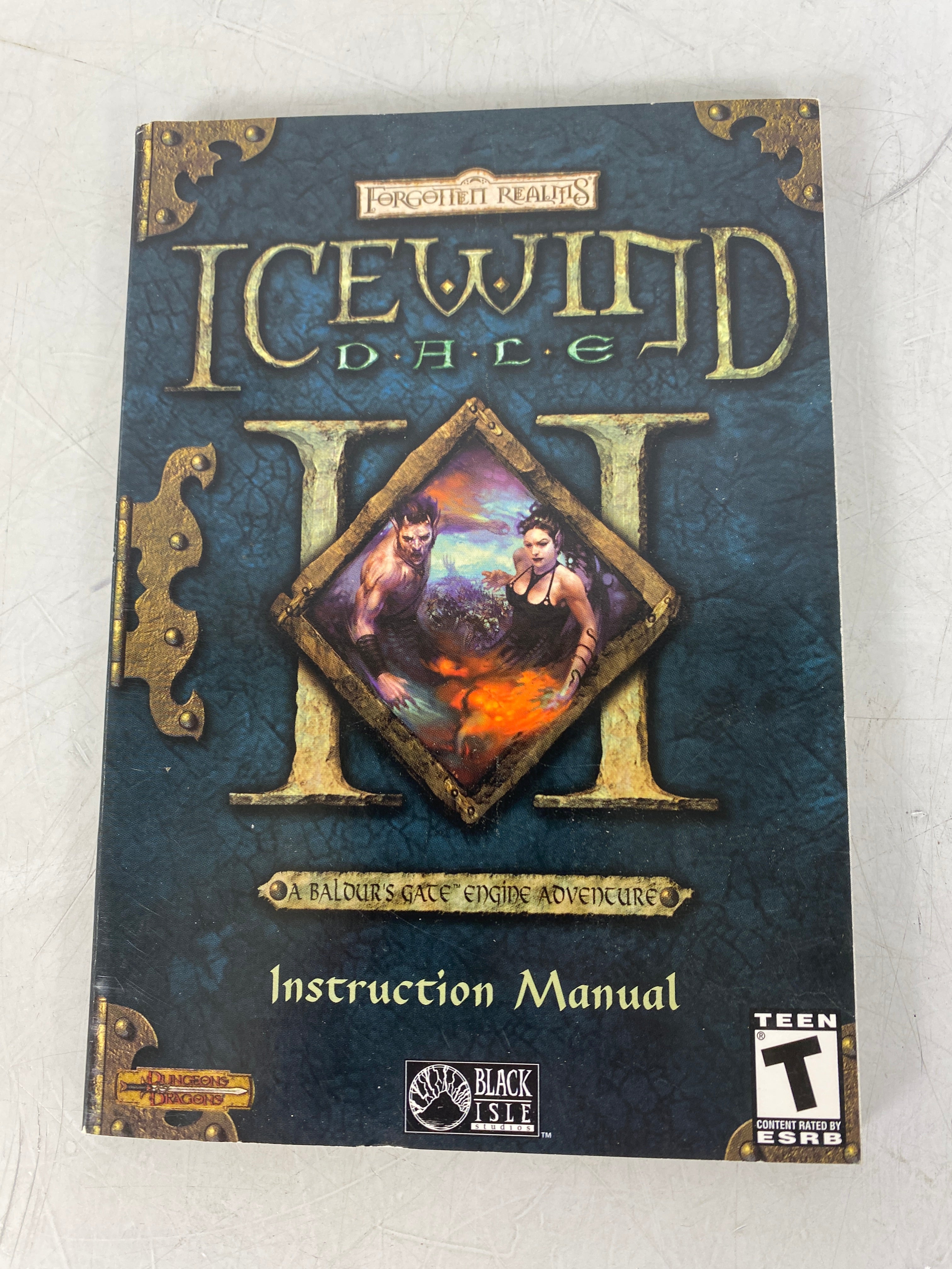 Icewind Dale 2 Baldur's Gate Forgotten Realms Computer Game Manual