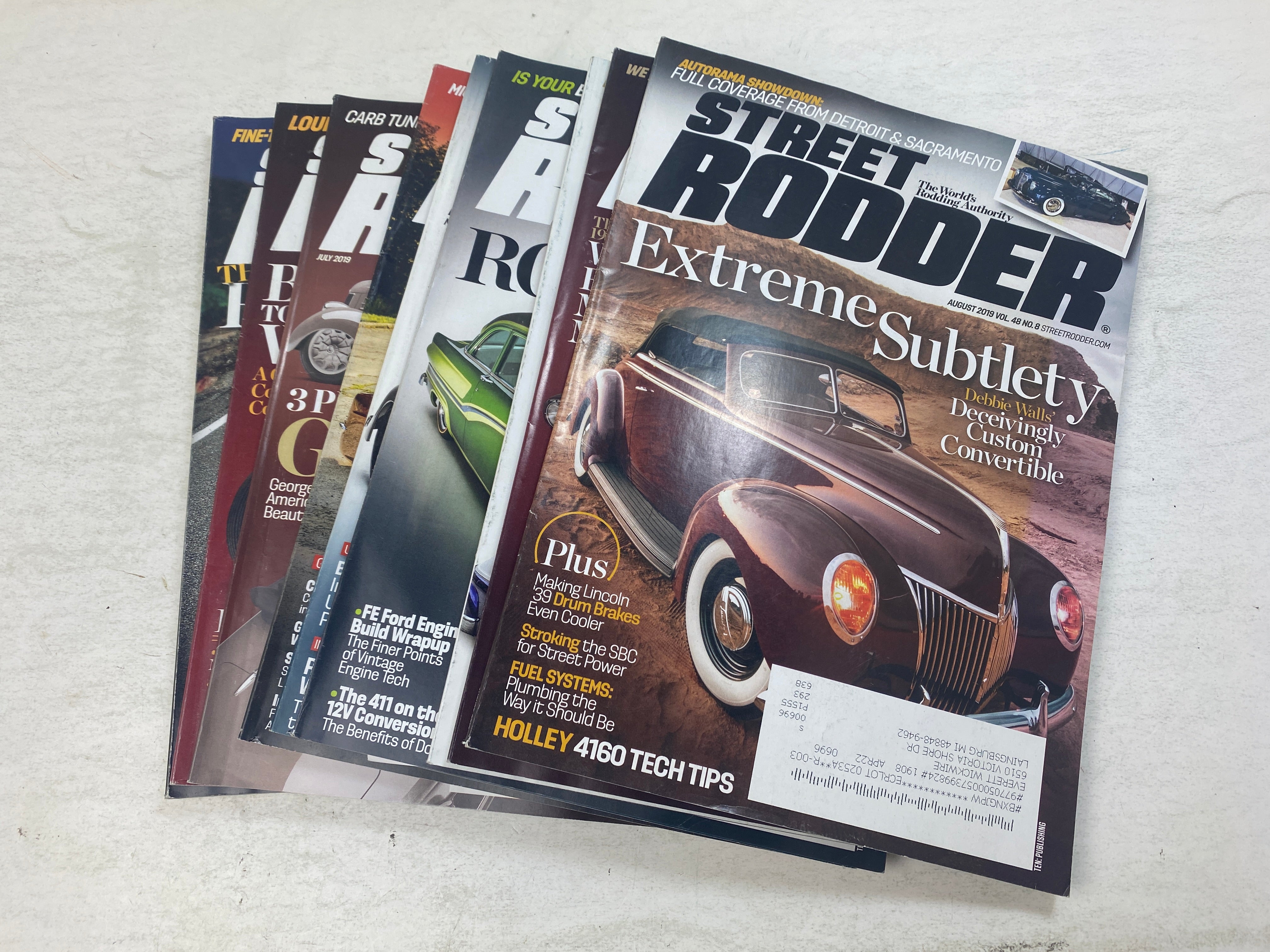 Lot of 10 Street Rodder Magazines 2019-2020