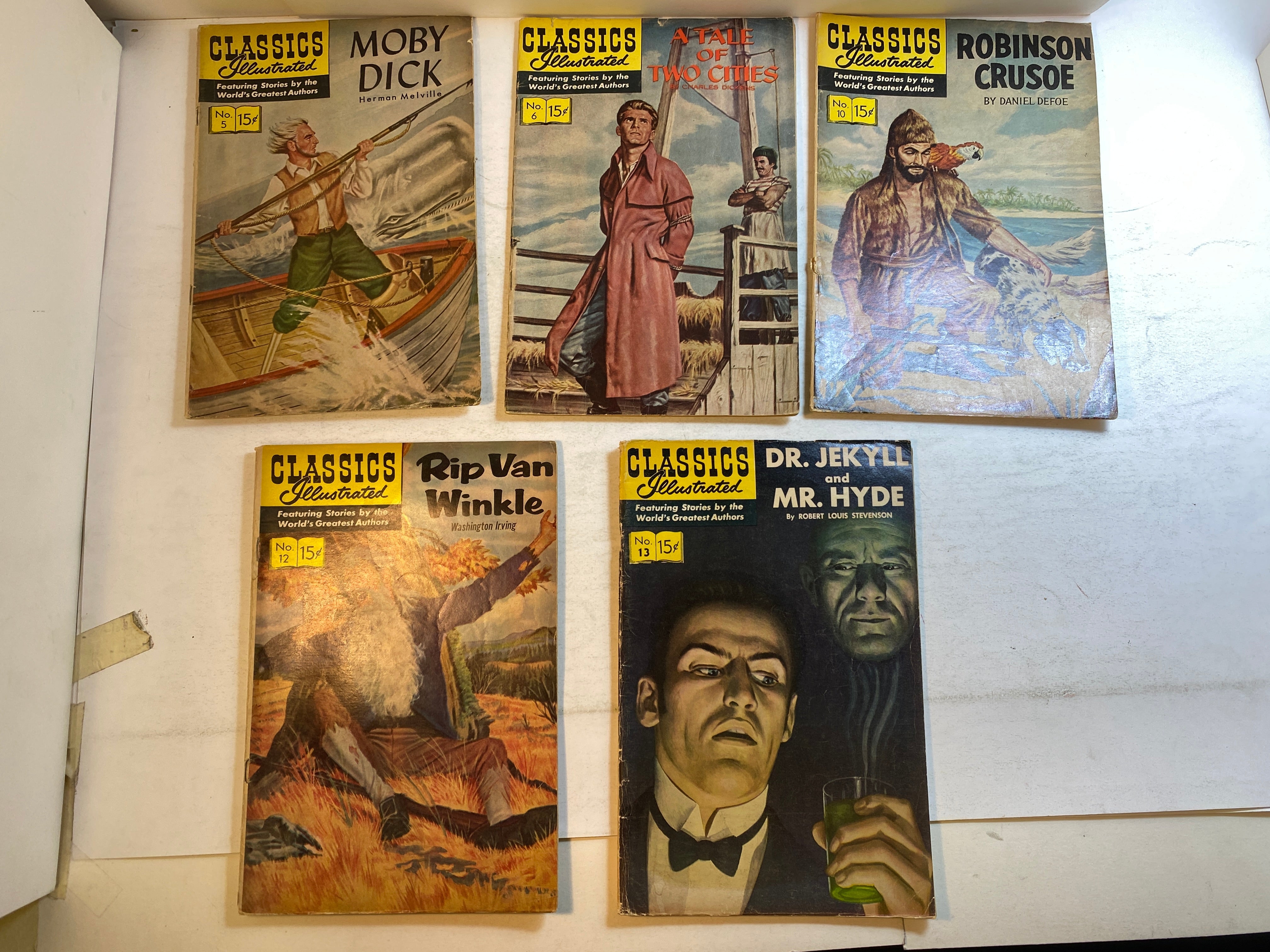 Lot of 8 Classics Illustrated 5-17