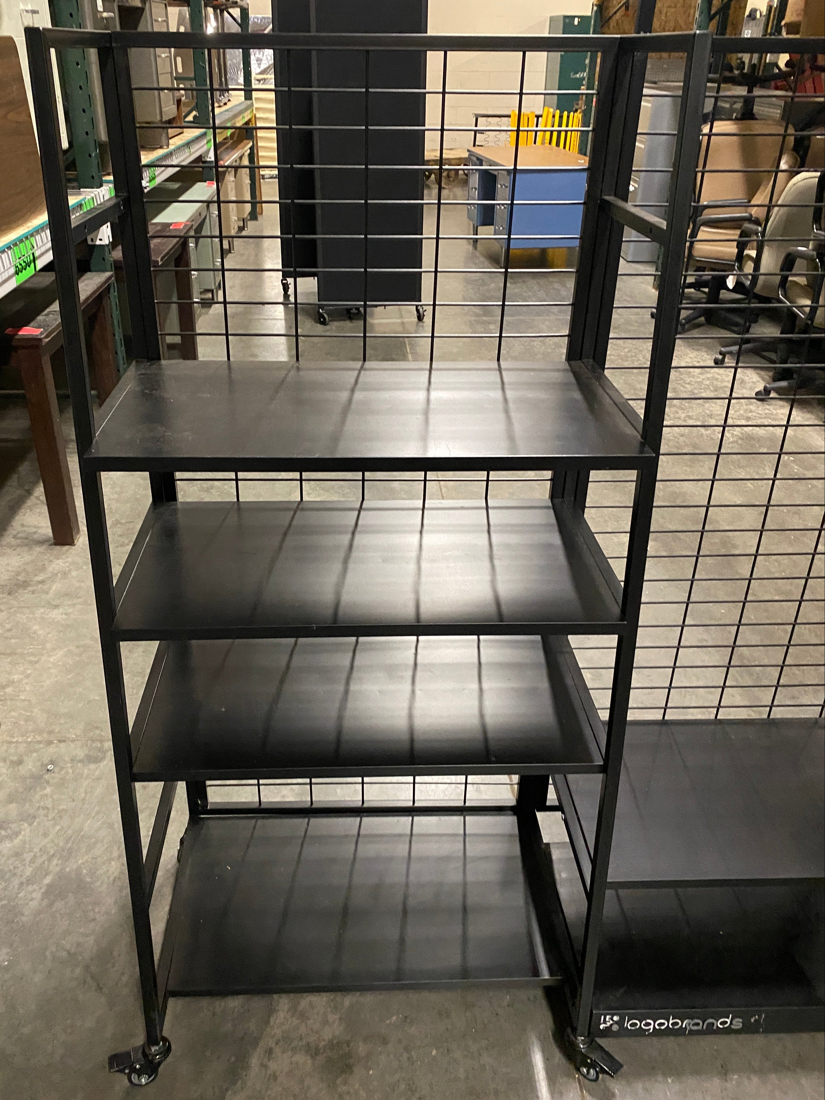 Logobrands Black Display Rack on Wheels