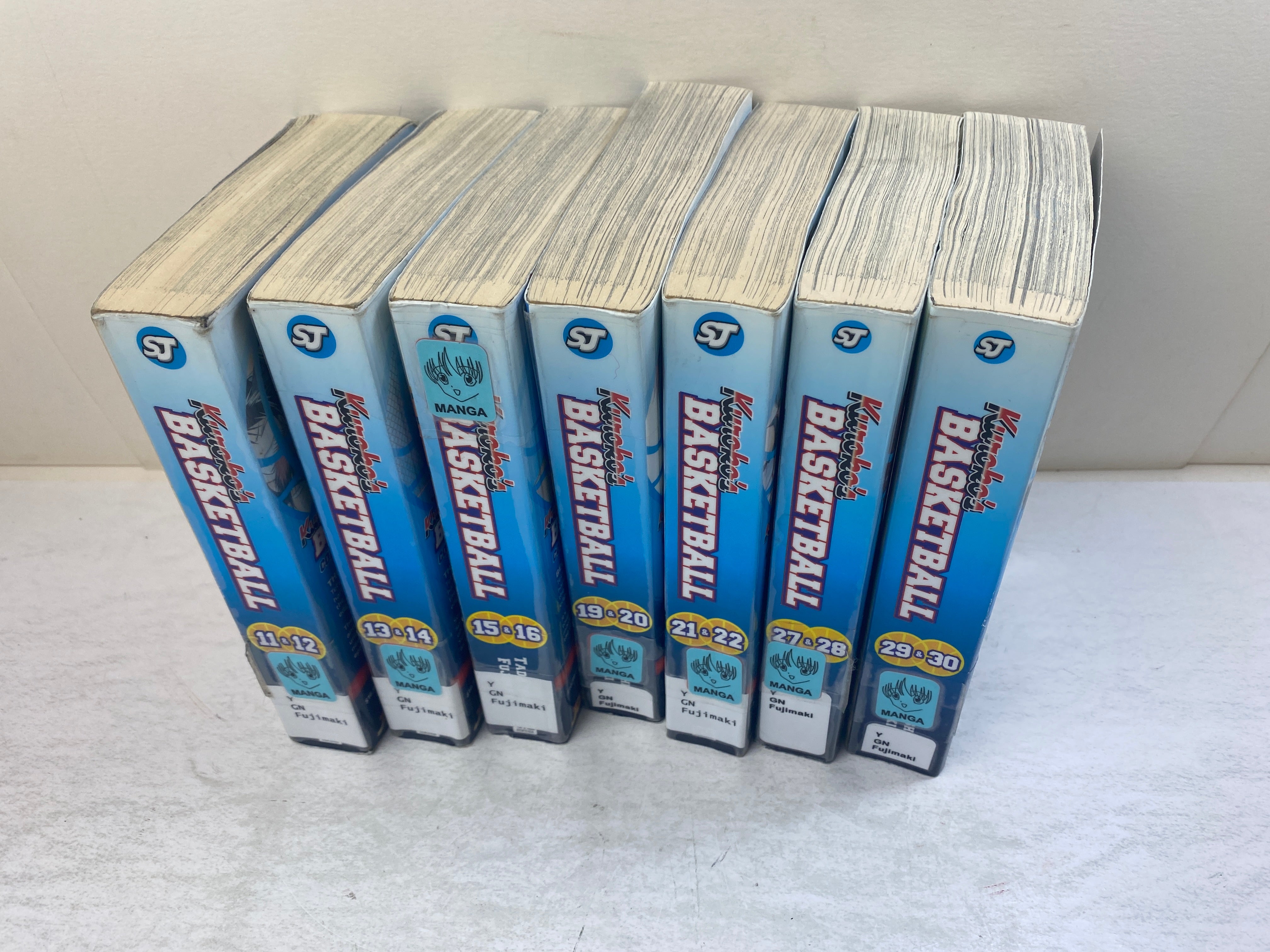 Lot of 7 Kuroko's Basketball Manga Ex Lib