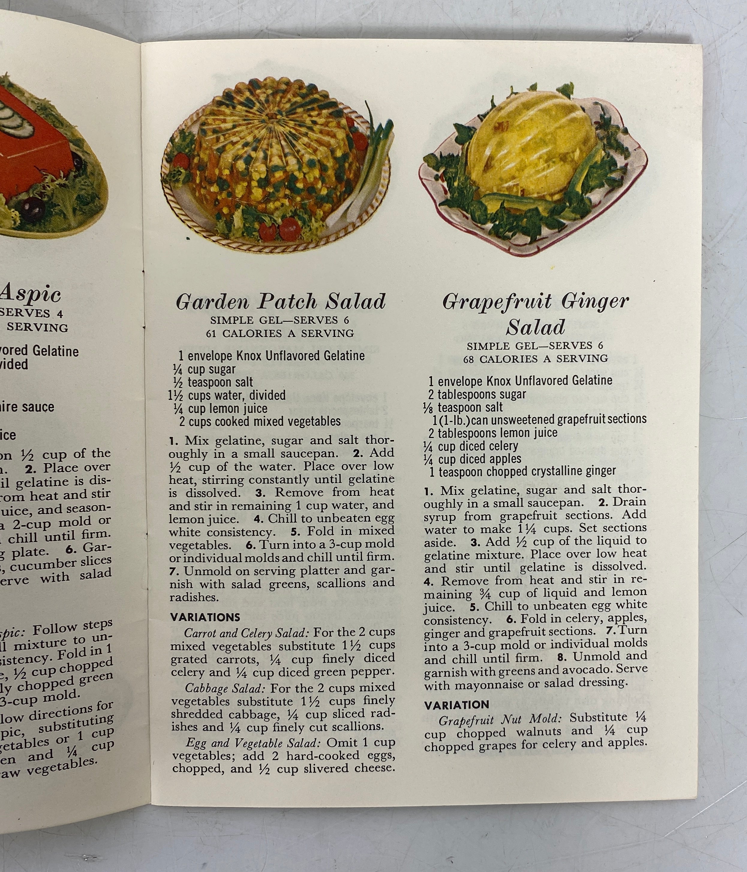 Lot of Vtg Gelatin Recipe Booklets Jell-Well/Dream Whip/Knox/Jell-O 1920s-1961