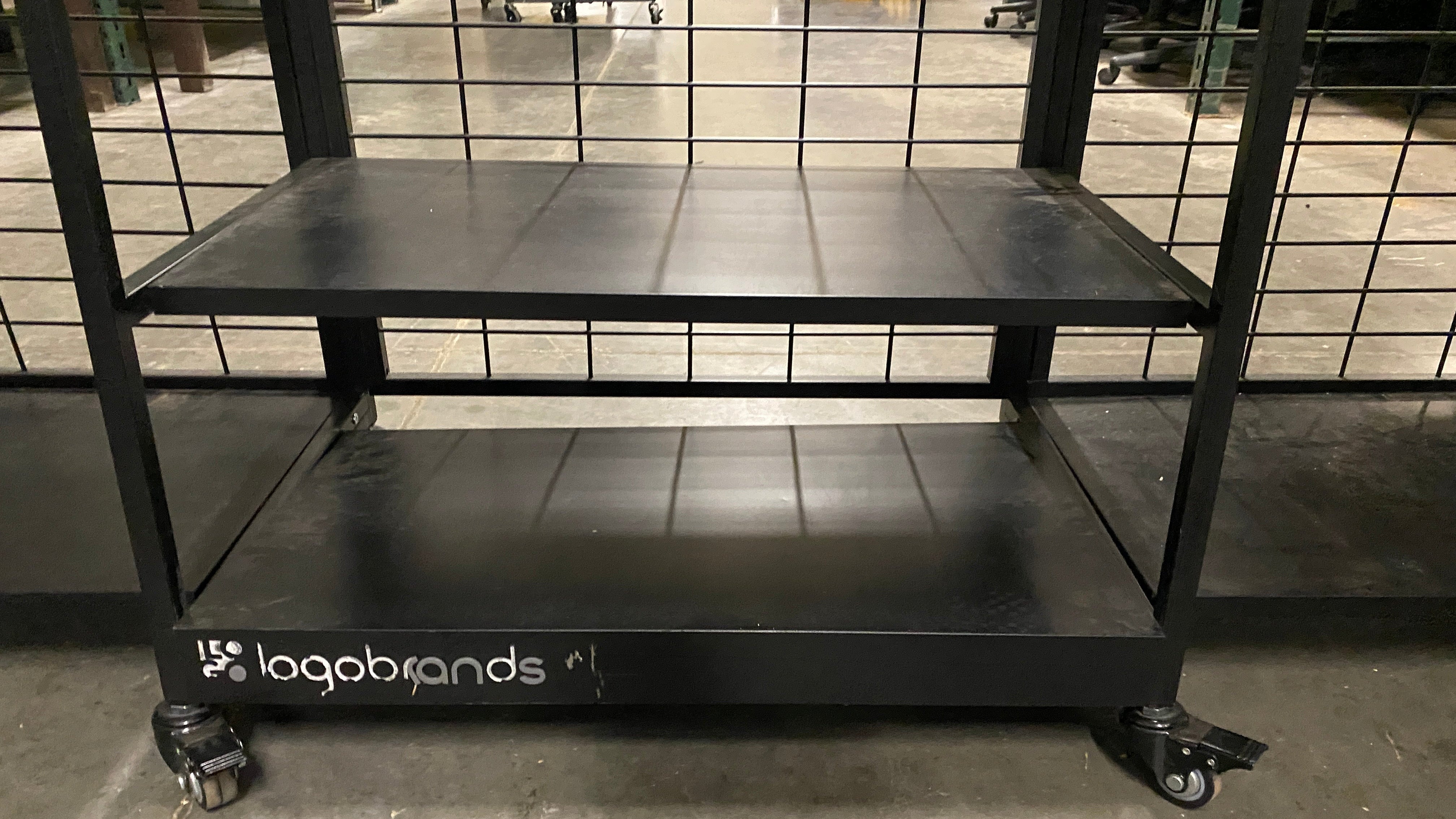Logobrands Black Display Rack on Wheels