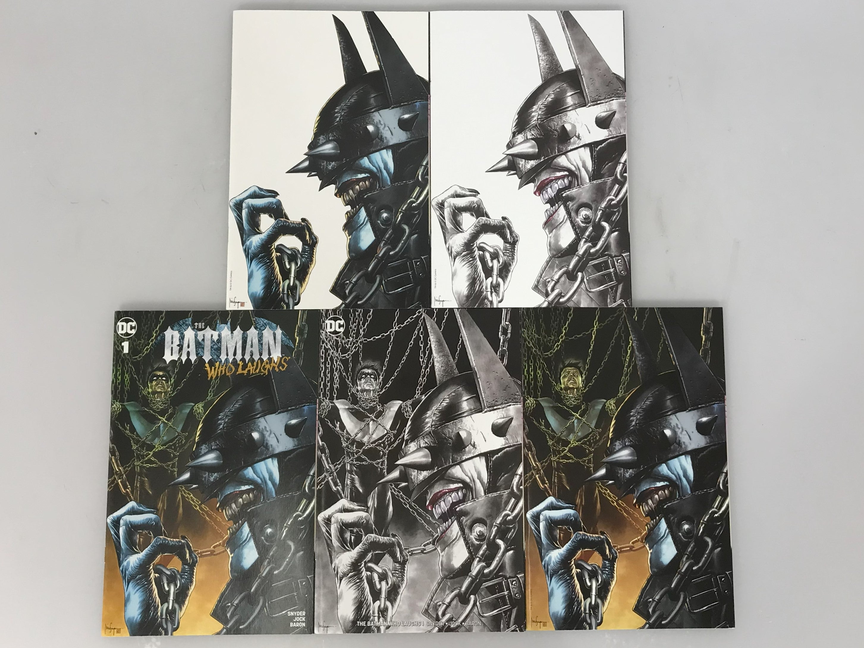 Lot of 5 The Batman Who Laughs 1 2018 Variant Covers Suayan Baron