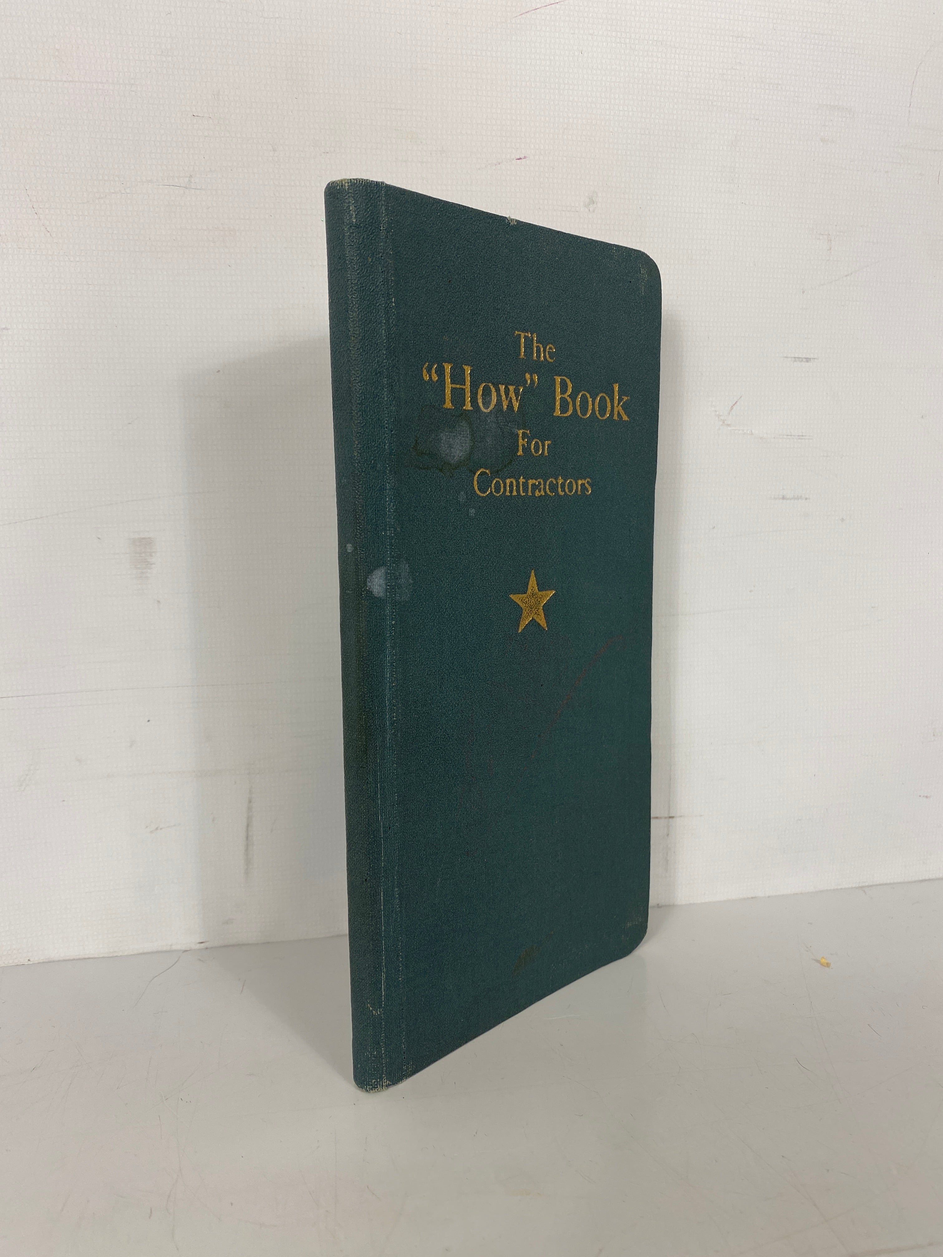 The "How" Book for Contractors 1914 Fifth Edition Antique SC