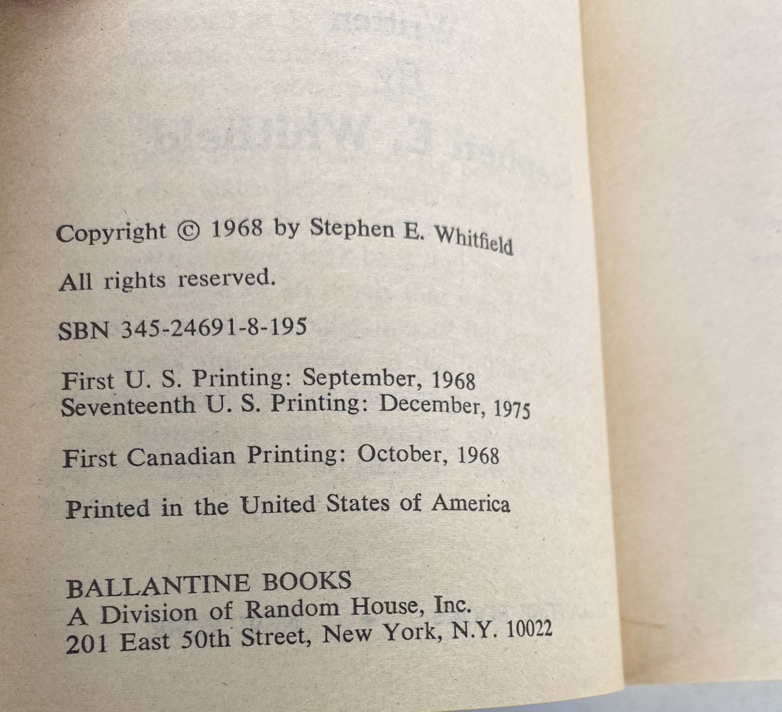 The Making of Star Trek Roddenberry Paperback SC