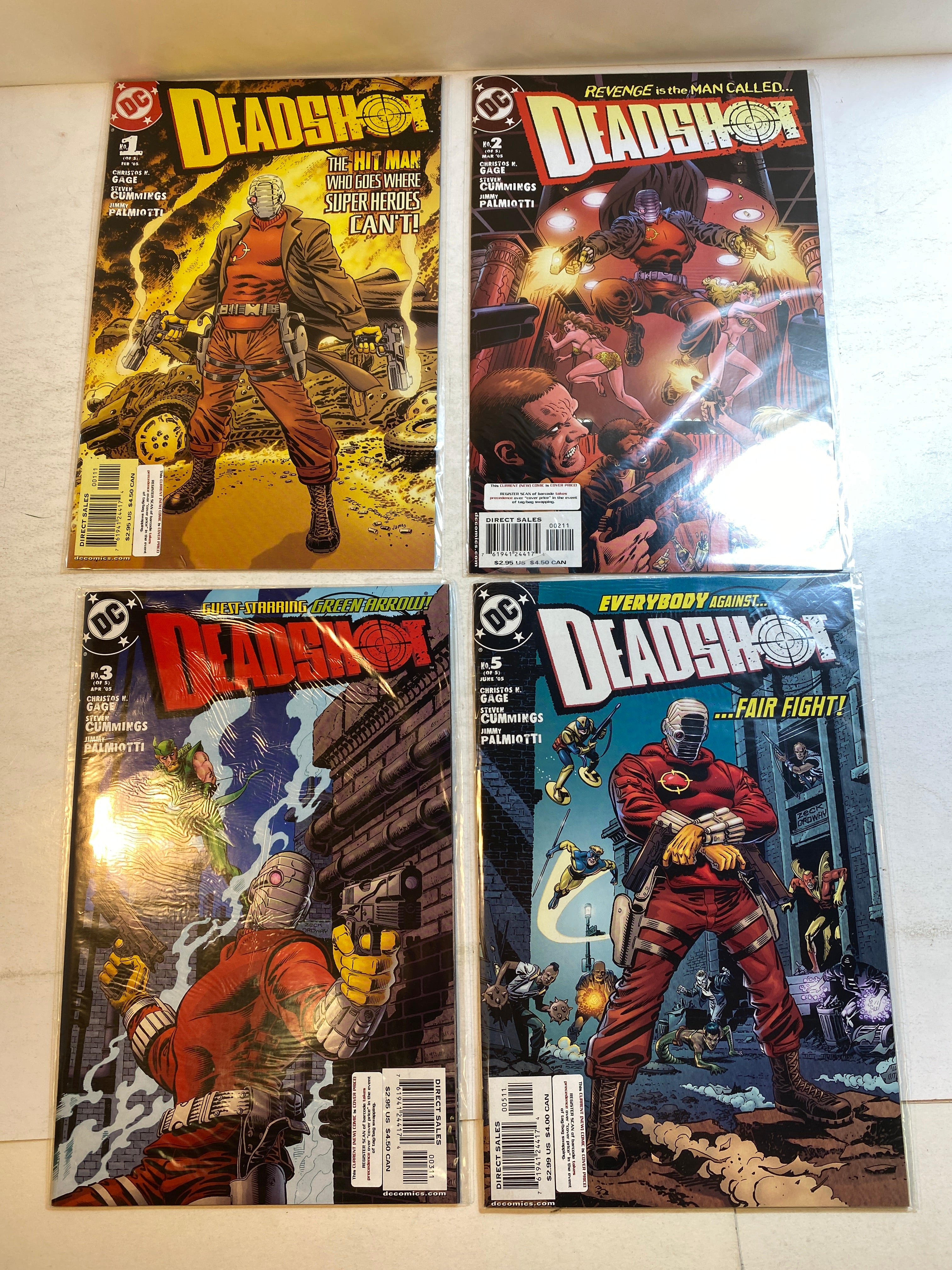 Lot of 4 Deadshot DC Comics 2005