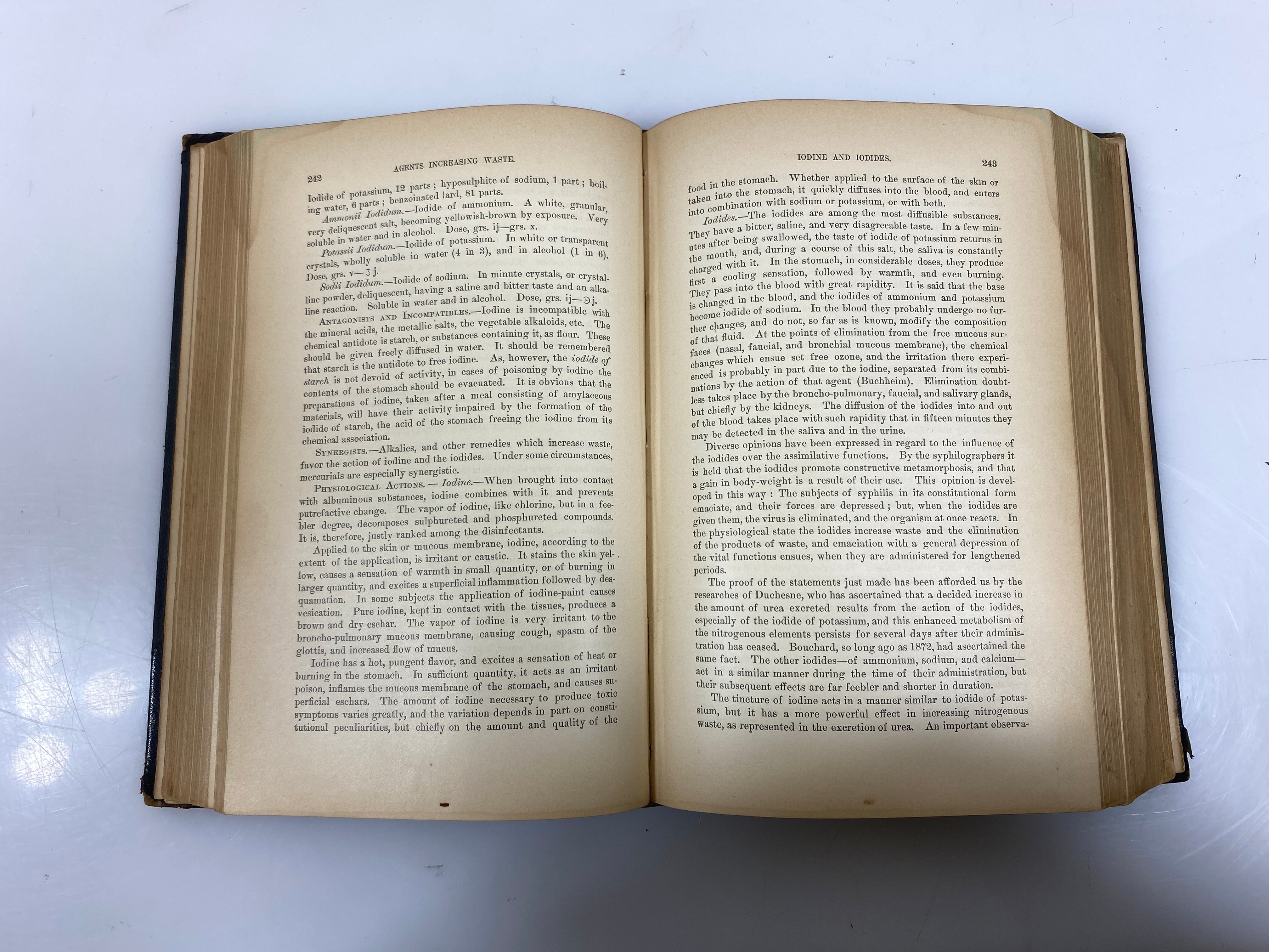 A Practical Treatise on Materia Medica and Therapeutics by Bartholow 1892 HC