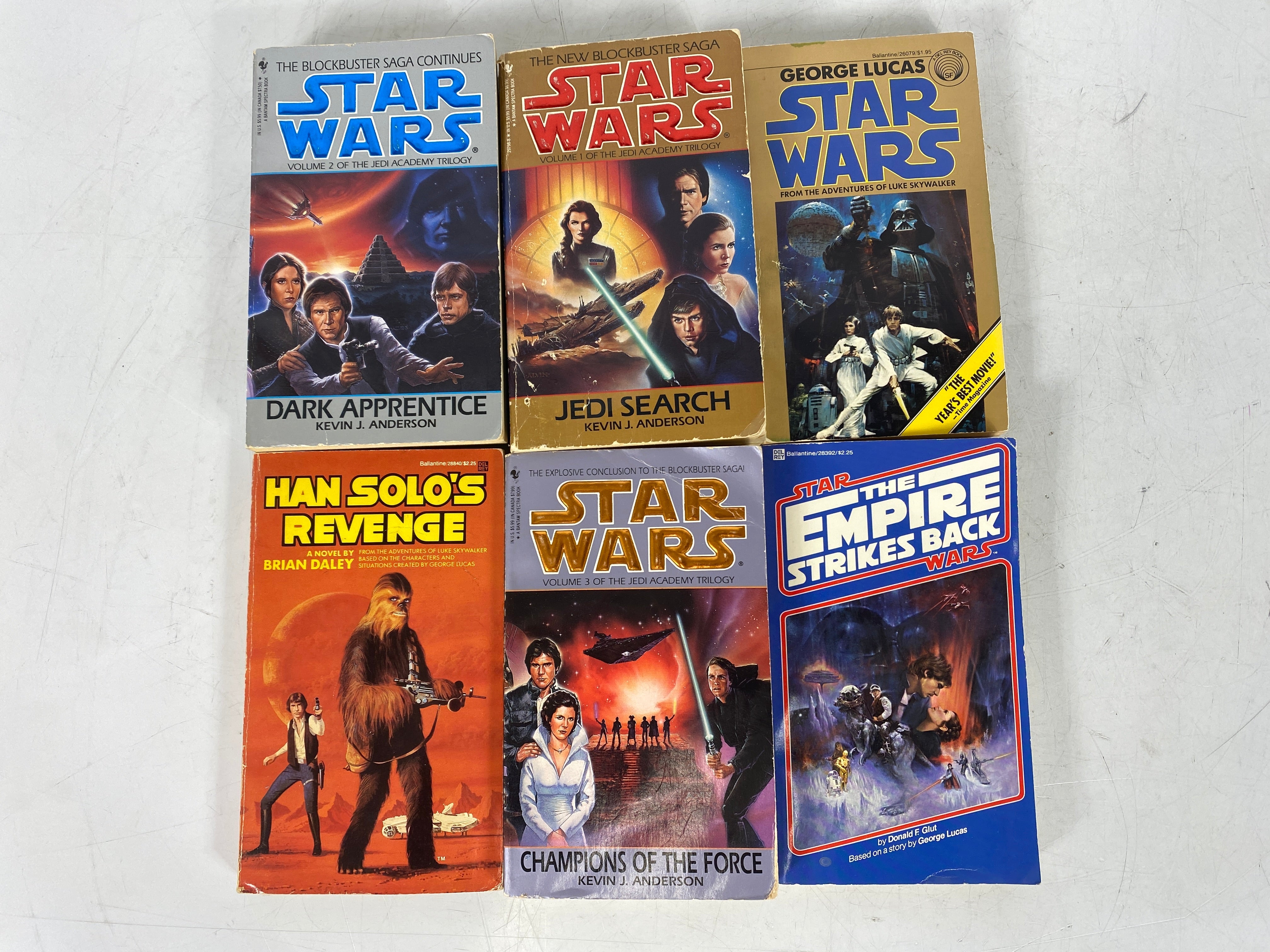 Lot of 6 Star Wars Paperbacks SC