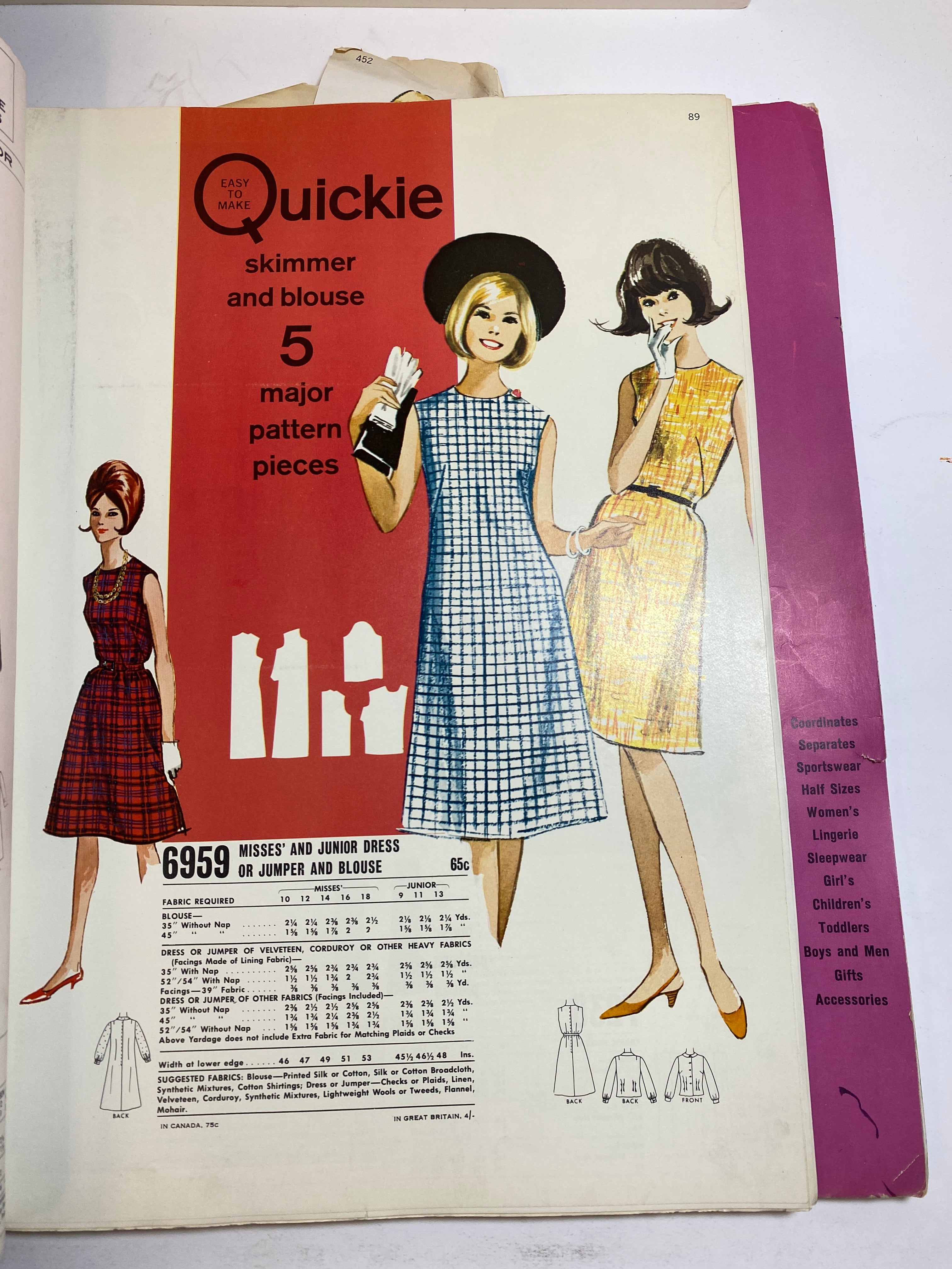 McCall's February 1965 Counter Catalog Book