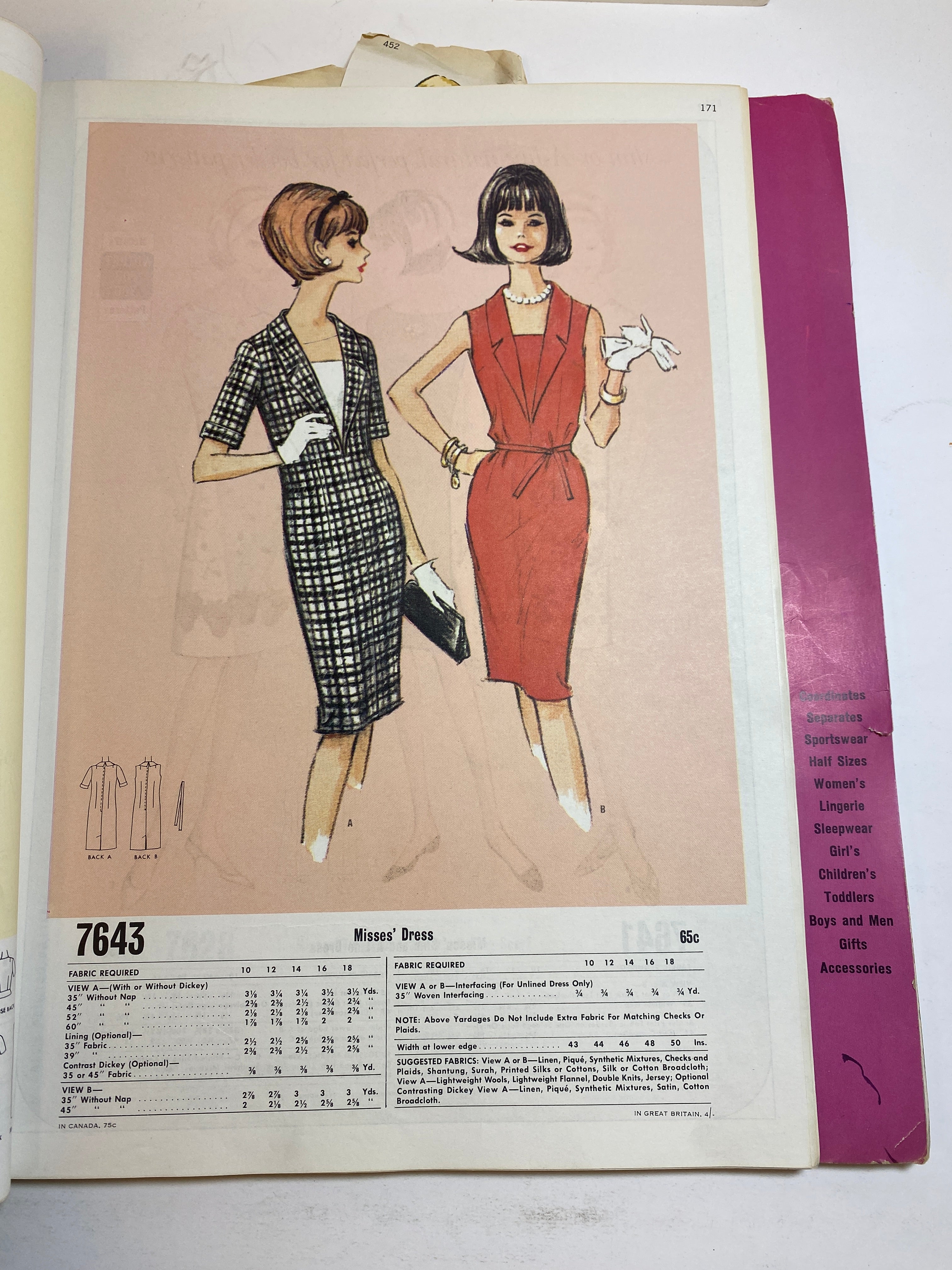 McCall's February 1965 Counter Catalog Book