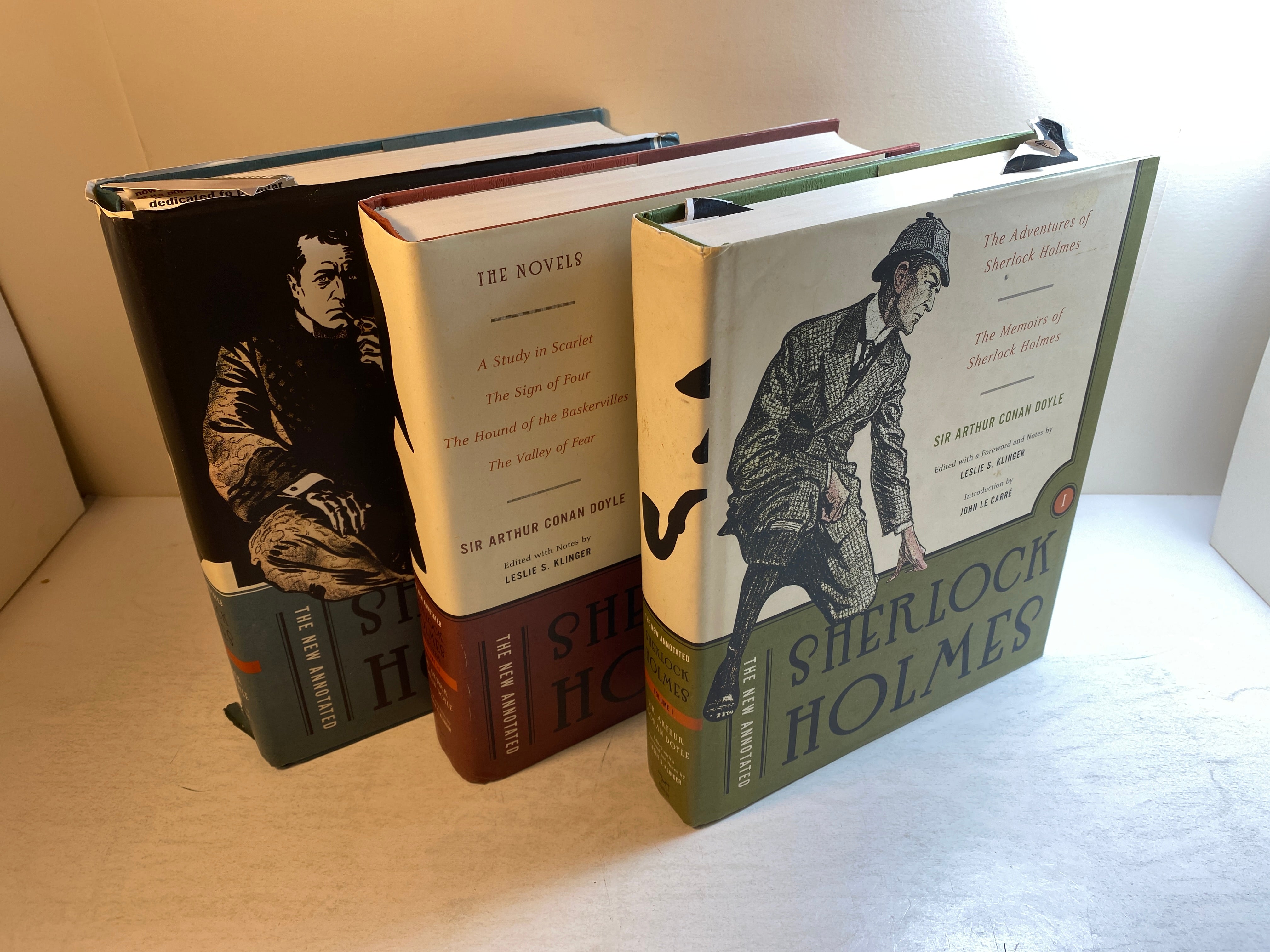 Collection of 3 Norton Sherlock Holmes New Annotated 2005 Slipcases