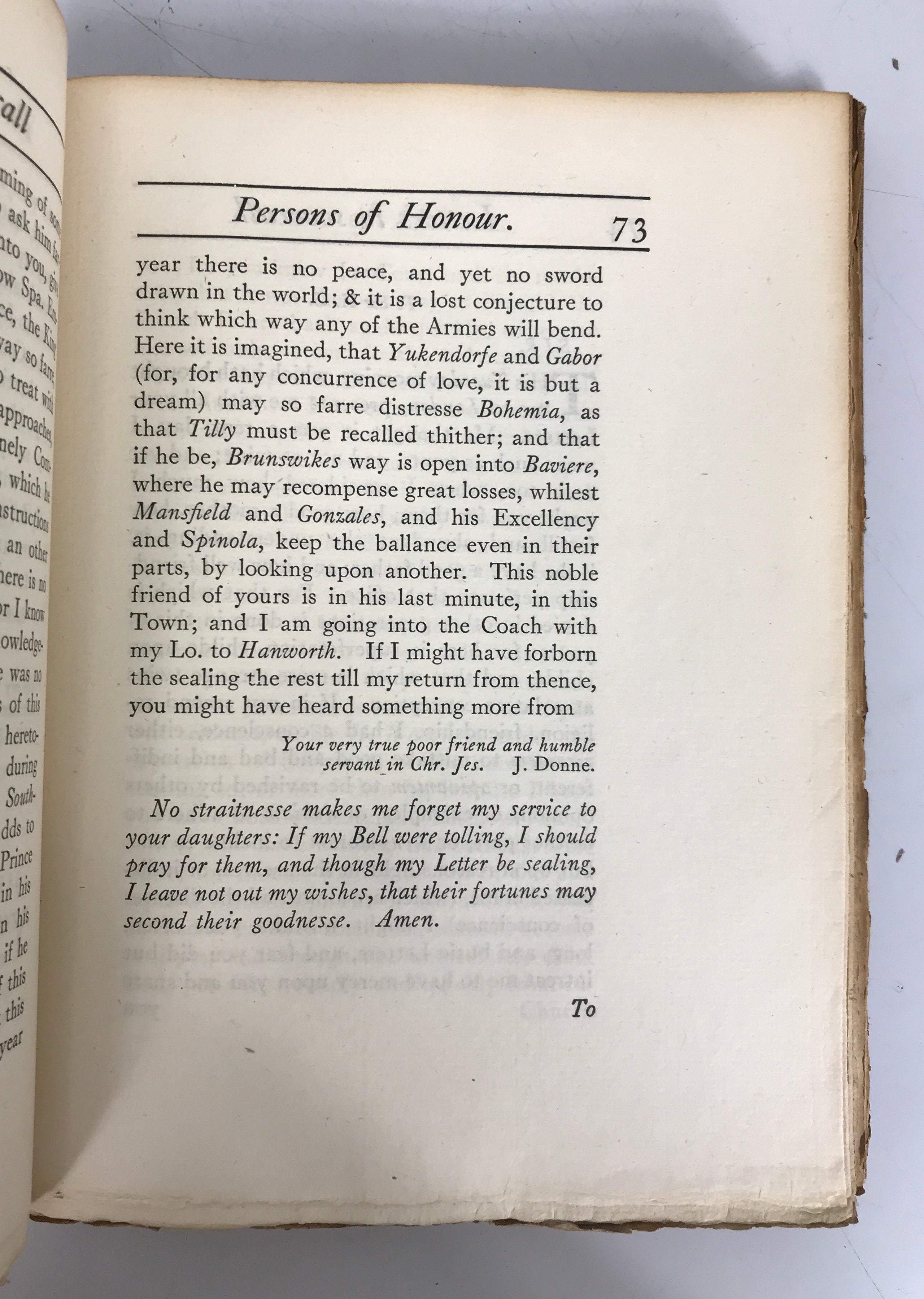 Letters to Severall Persons of Honour John Donne 1/600 Limited Ed 1910 HC