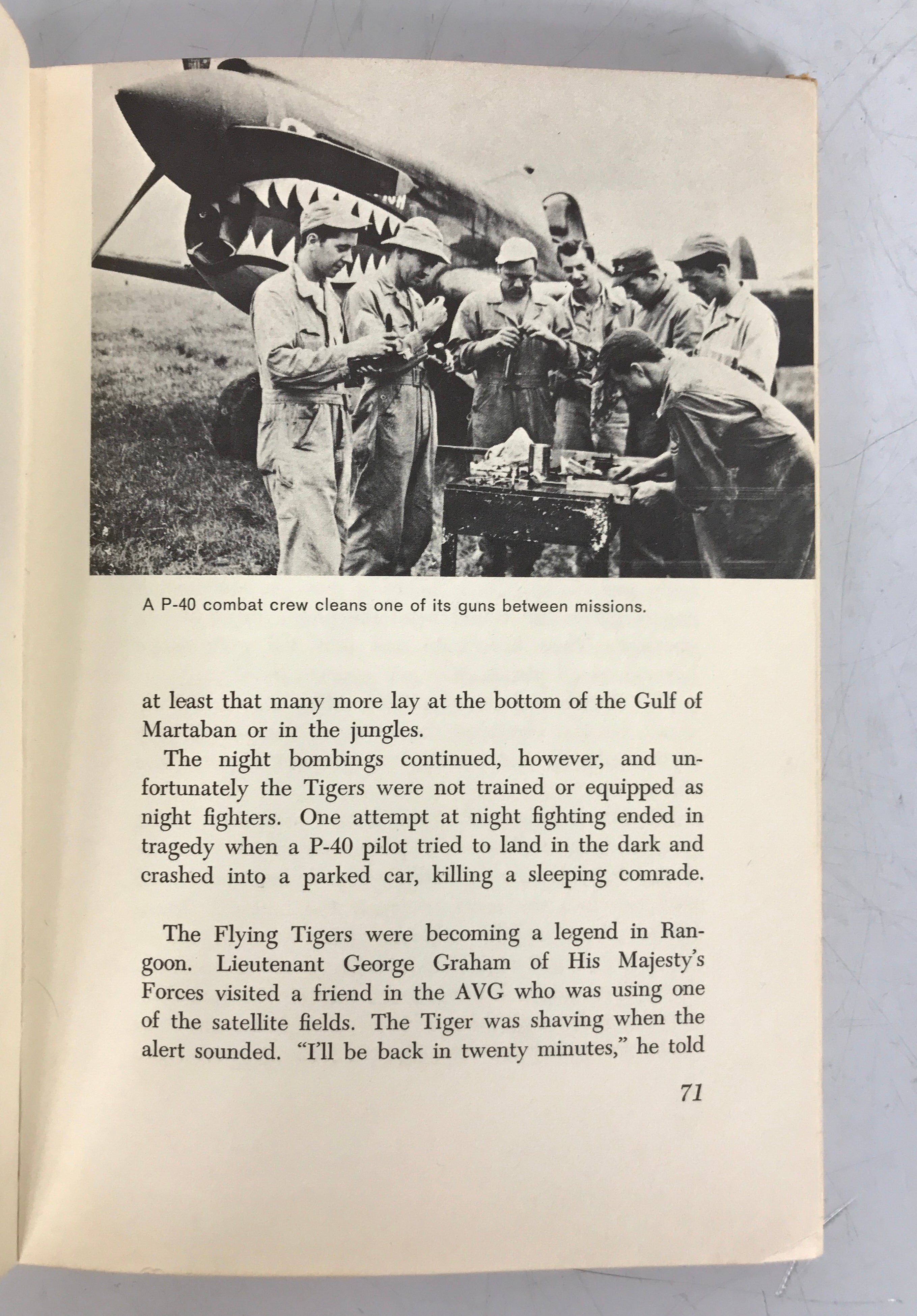 The Flying Tigers by John Toland 1963 HC WWII Fighter Pilots