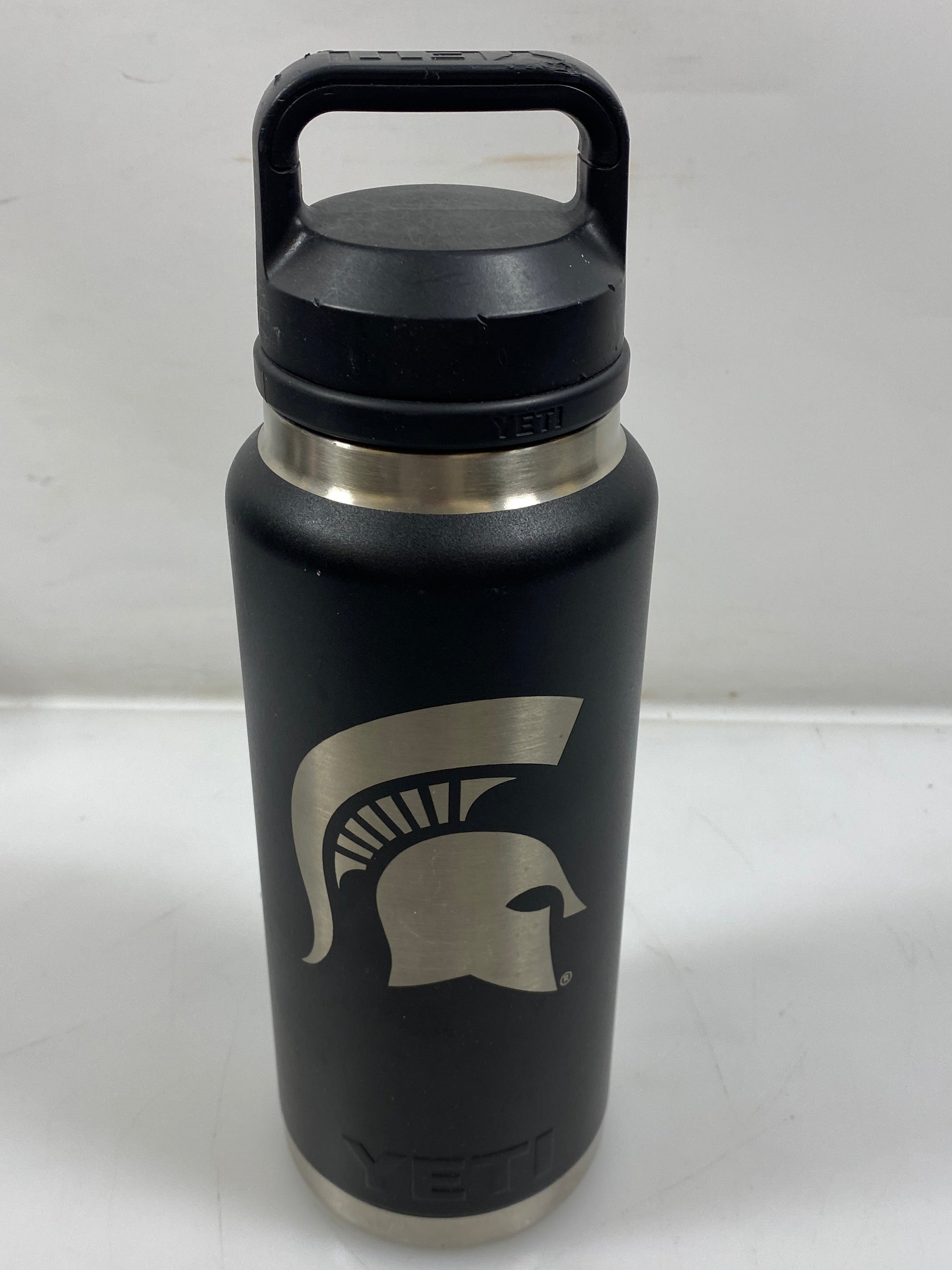 Yeti Rambler Black 36oz "Spartans" Water Bottle