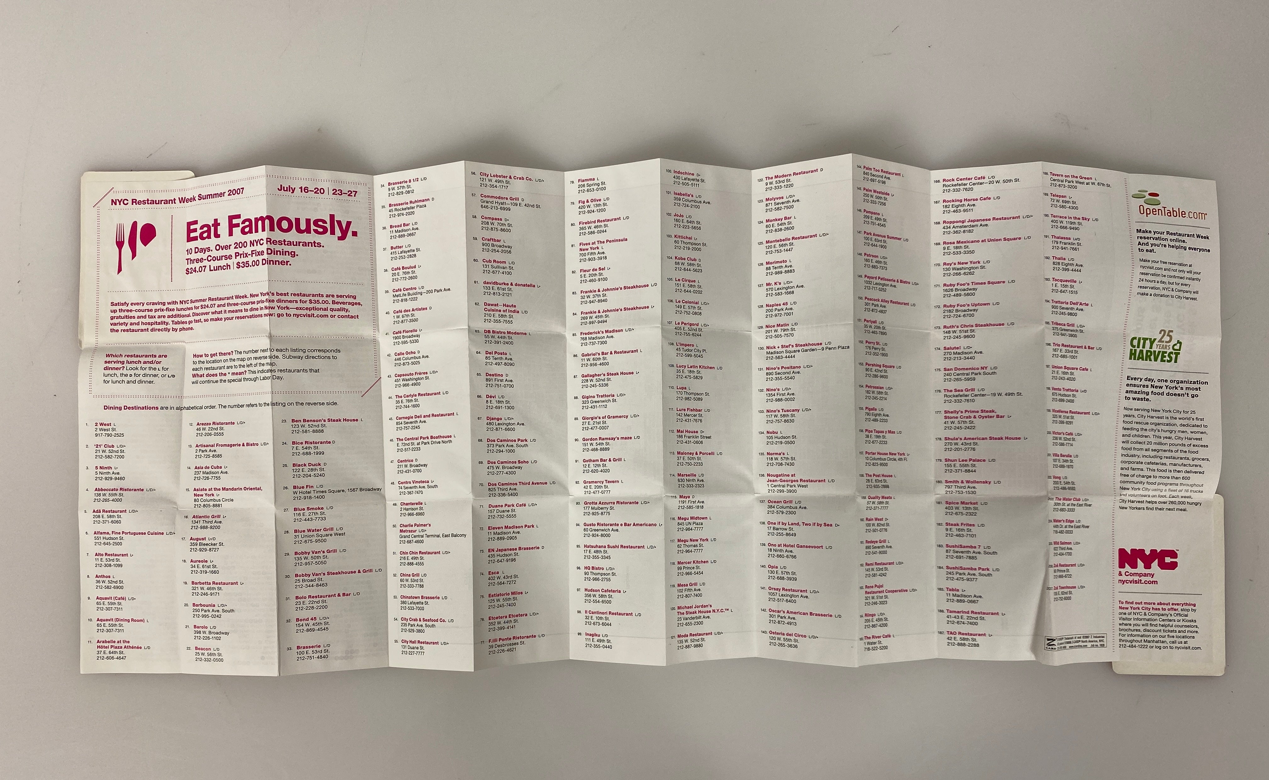 Lot of New York Maps: MTA/Busses/NYC Restaurants/AAA NYC & Buffalo/Niagara