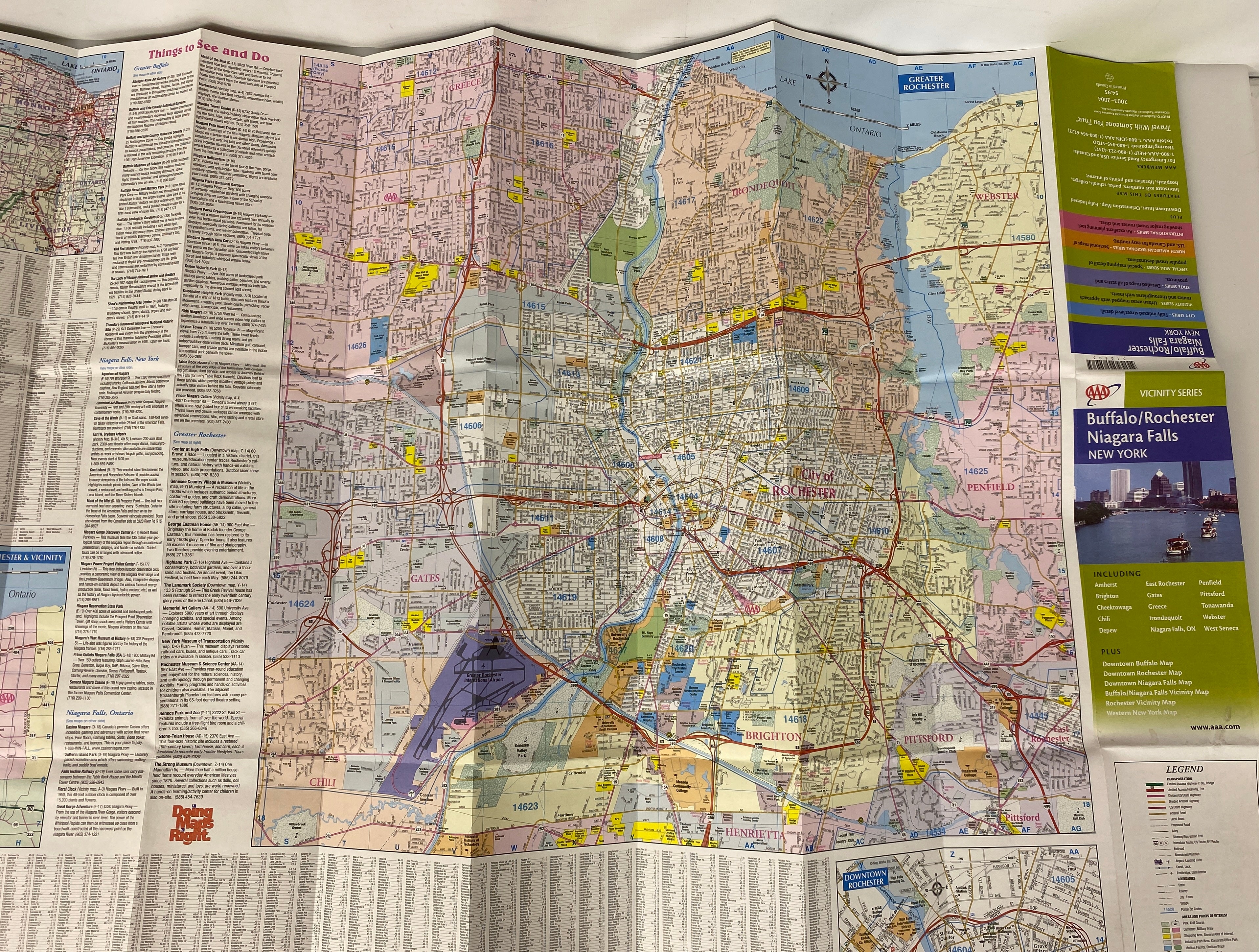 Lot of New York Maps: MTA/Busses/NYC Restaurants/AAA NYC & Buffalo/Niagara