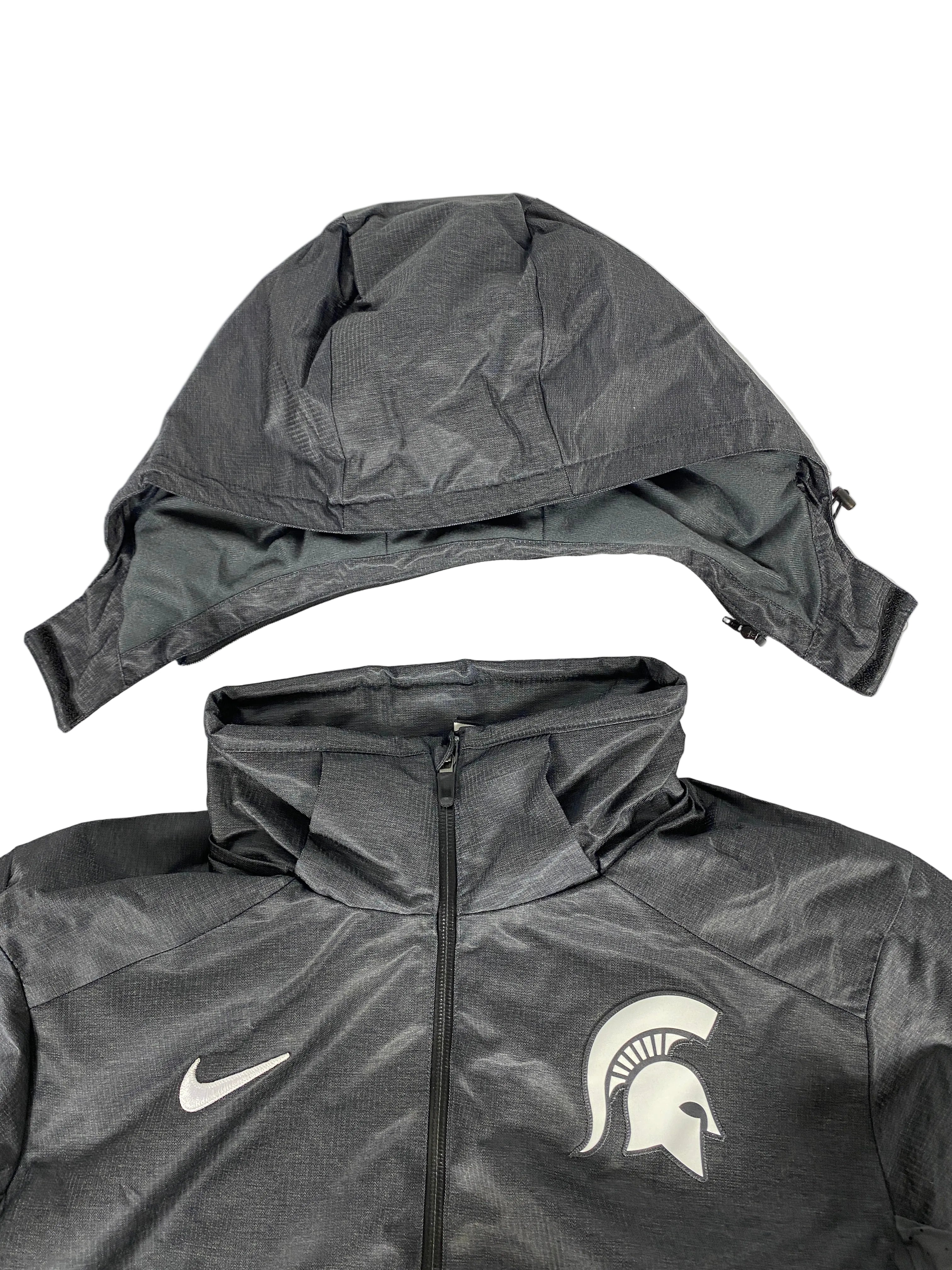Nike MSU Down Filled Sideline Grey Parka Size Men's L