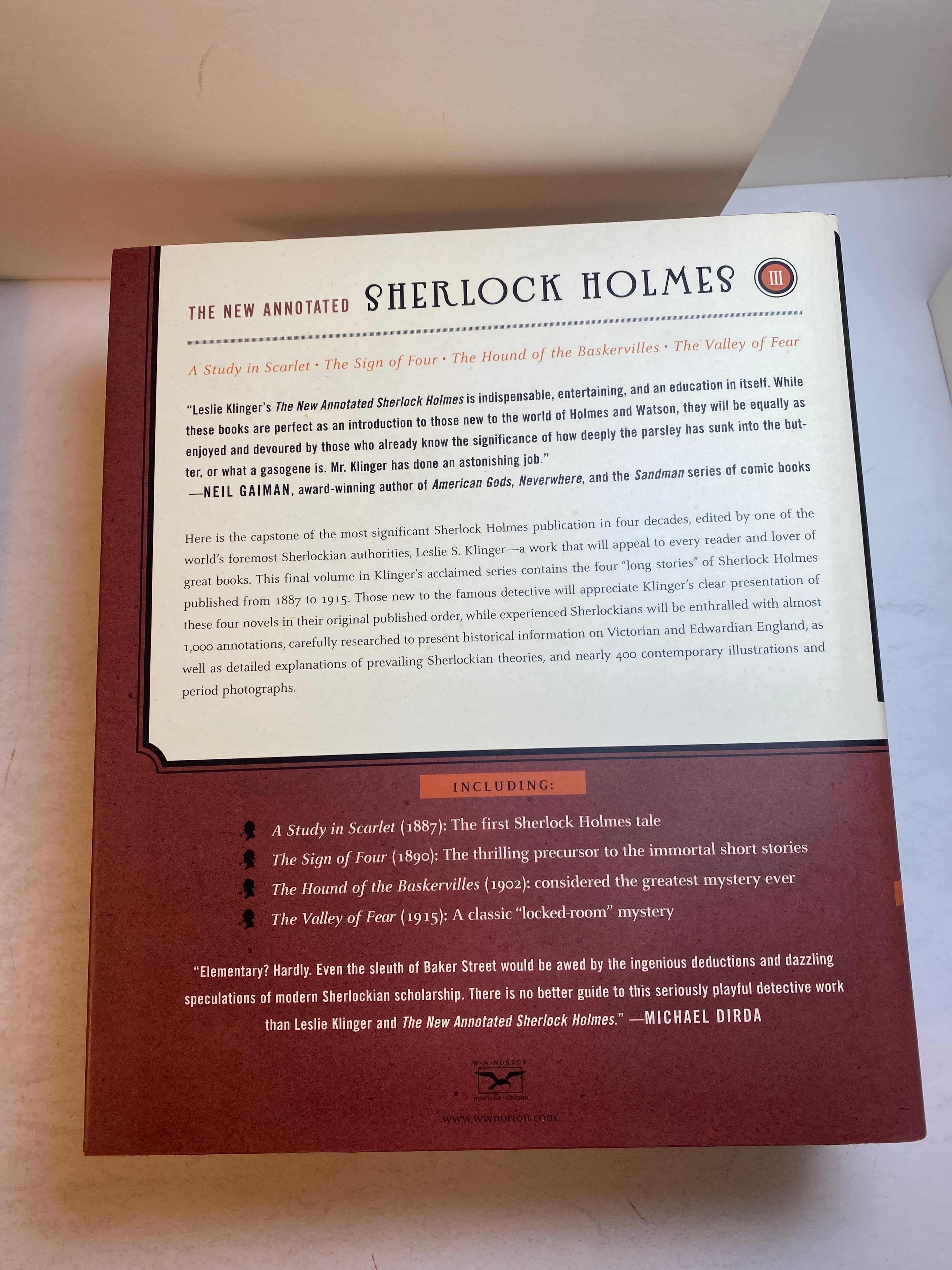 Collection of 3 Norton Sherlock Holmes New Annotated 2005 Slipcases