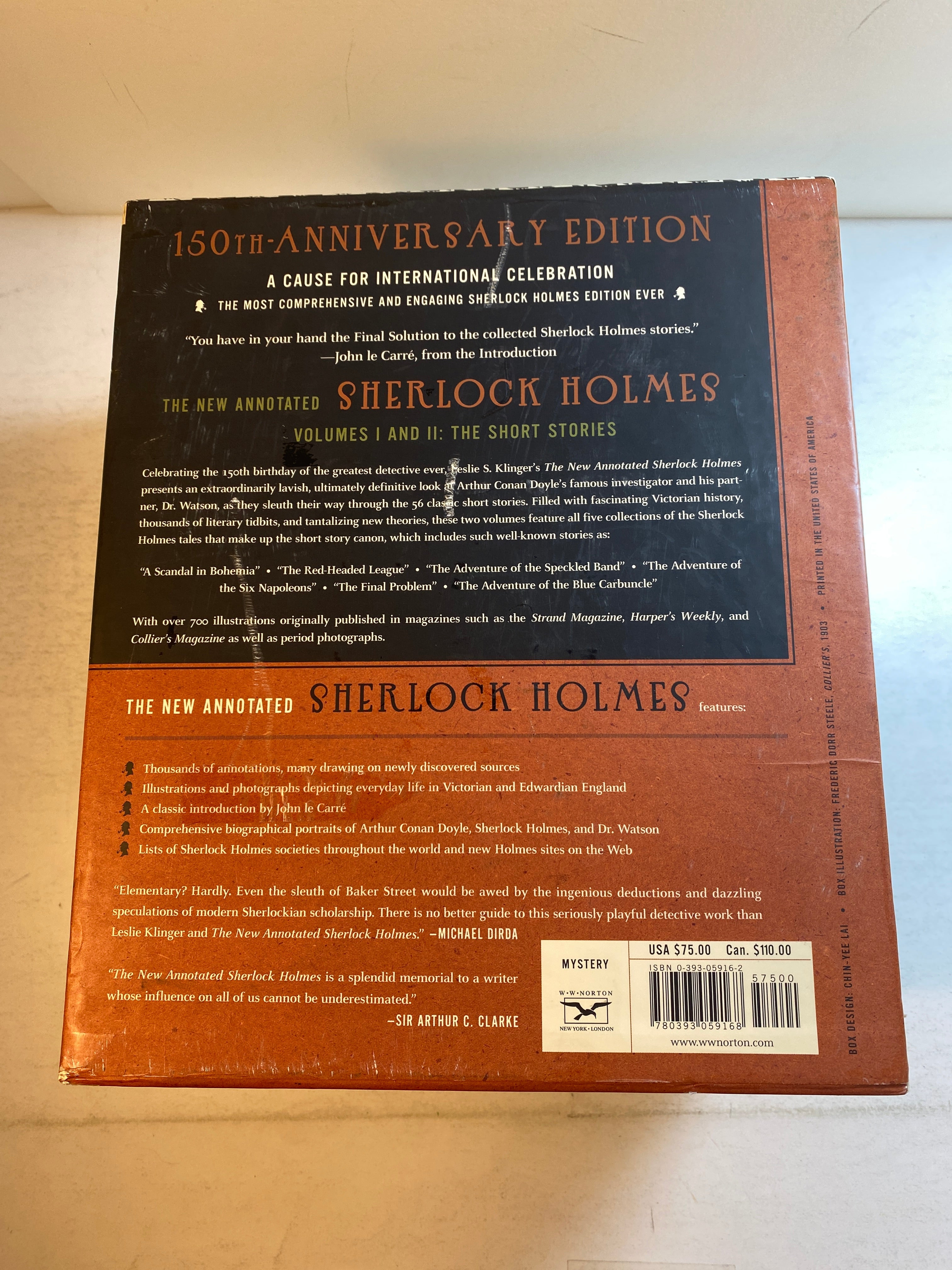 Collection of 3 Norton Sherlock Holmes New Annotated 2005 Slipcases