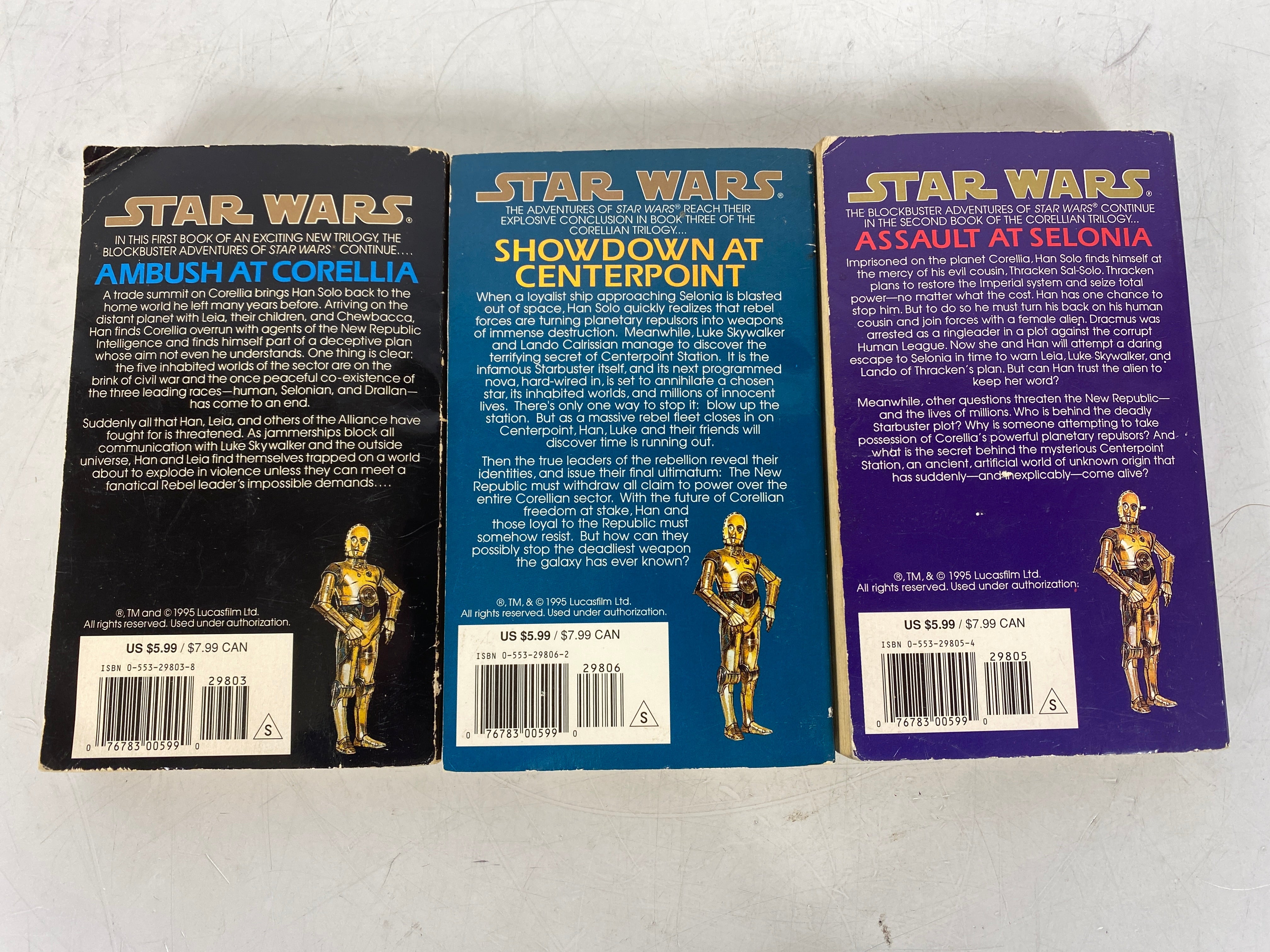 Star Wars Corellian Trilogy Paperbacks SC